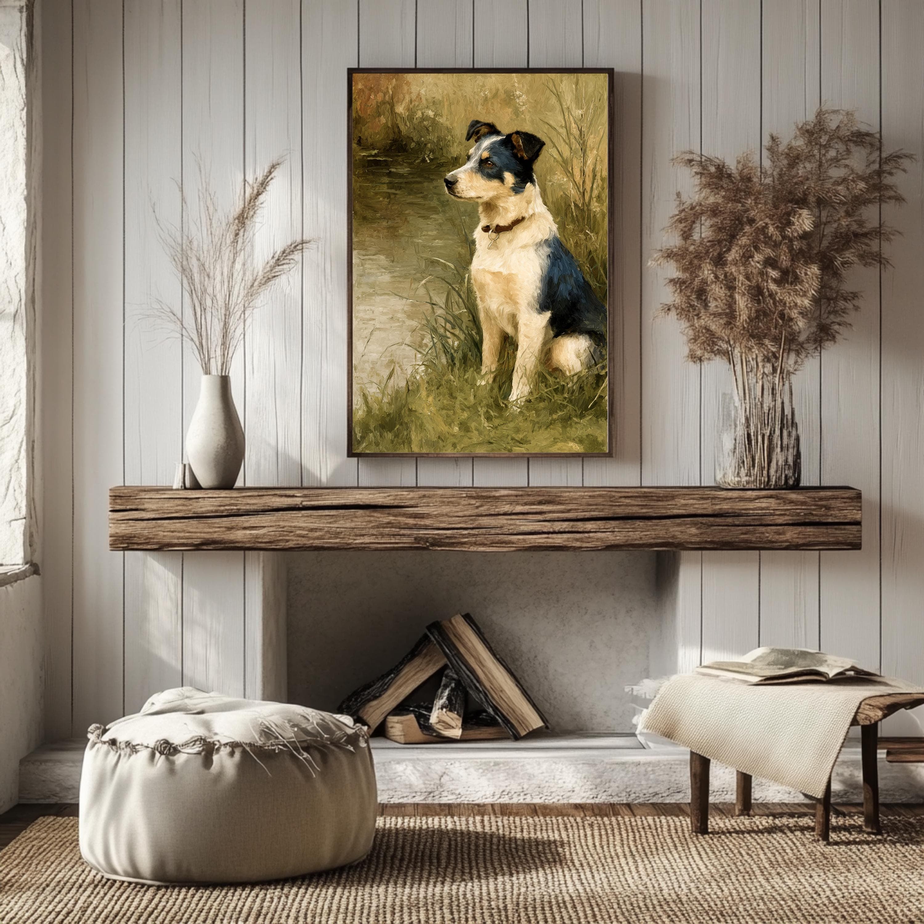 Australian Cattle Dog Print: Impasto Heeler Portrait, Farmhouse Wall Art| Canine Companions Collection - image 5