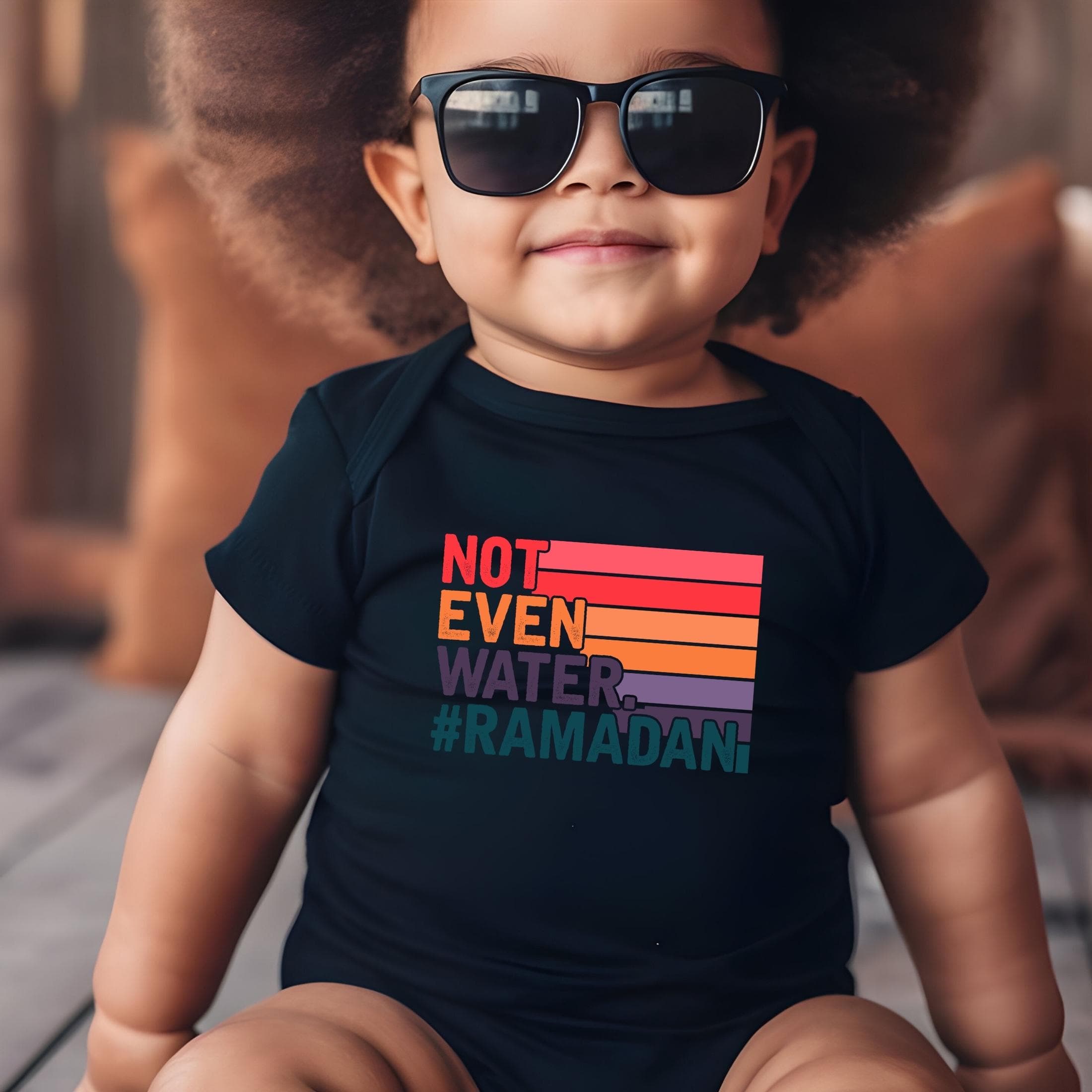 Not Even Water Ramadan Iron On Decal , Funny Ramadan Heat Transfer, Ramadan Kareem DTF Print, Matching Family Eid Mubarak Ready To Press - image 4