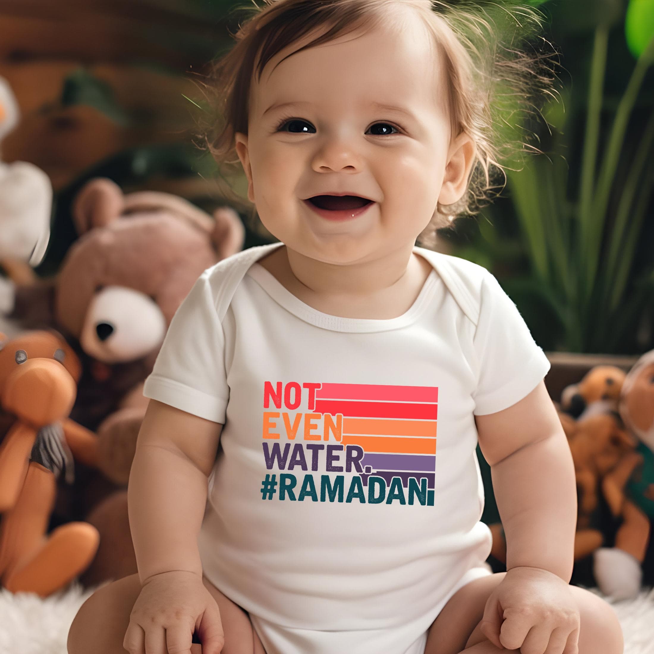 Not Even Water Ramadan Iron On Decal , Funny Ramadan Heat Transfer, Ramadan Kareem DTF Print, Matching Family Eid Mubarak Ready To Press - image 5