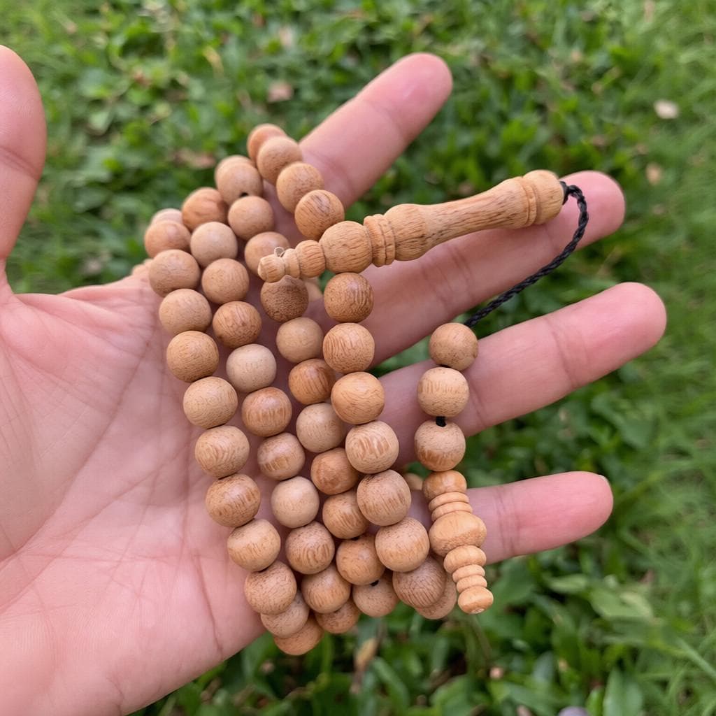 Tasbih Lignum Candrakara Javae – Artisan Handcrafted Prayer Beads - image 3