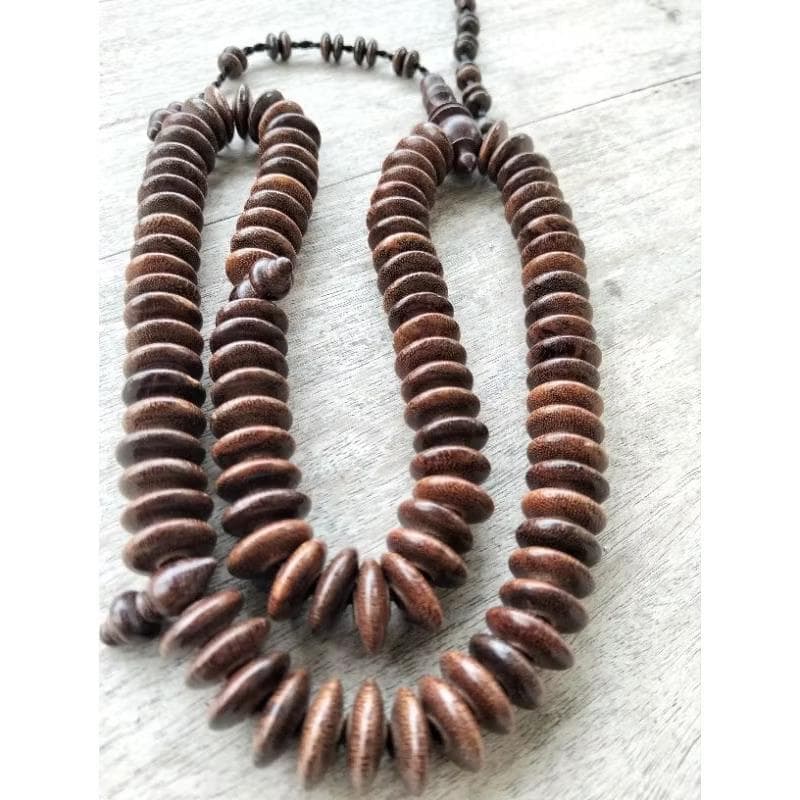 Galih Asem Tasbih 99 Beads 16mm Flat – Indonesian Tamarind Wood , Handmade Islamic Prayer Beads