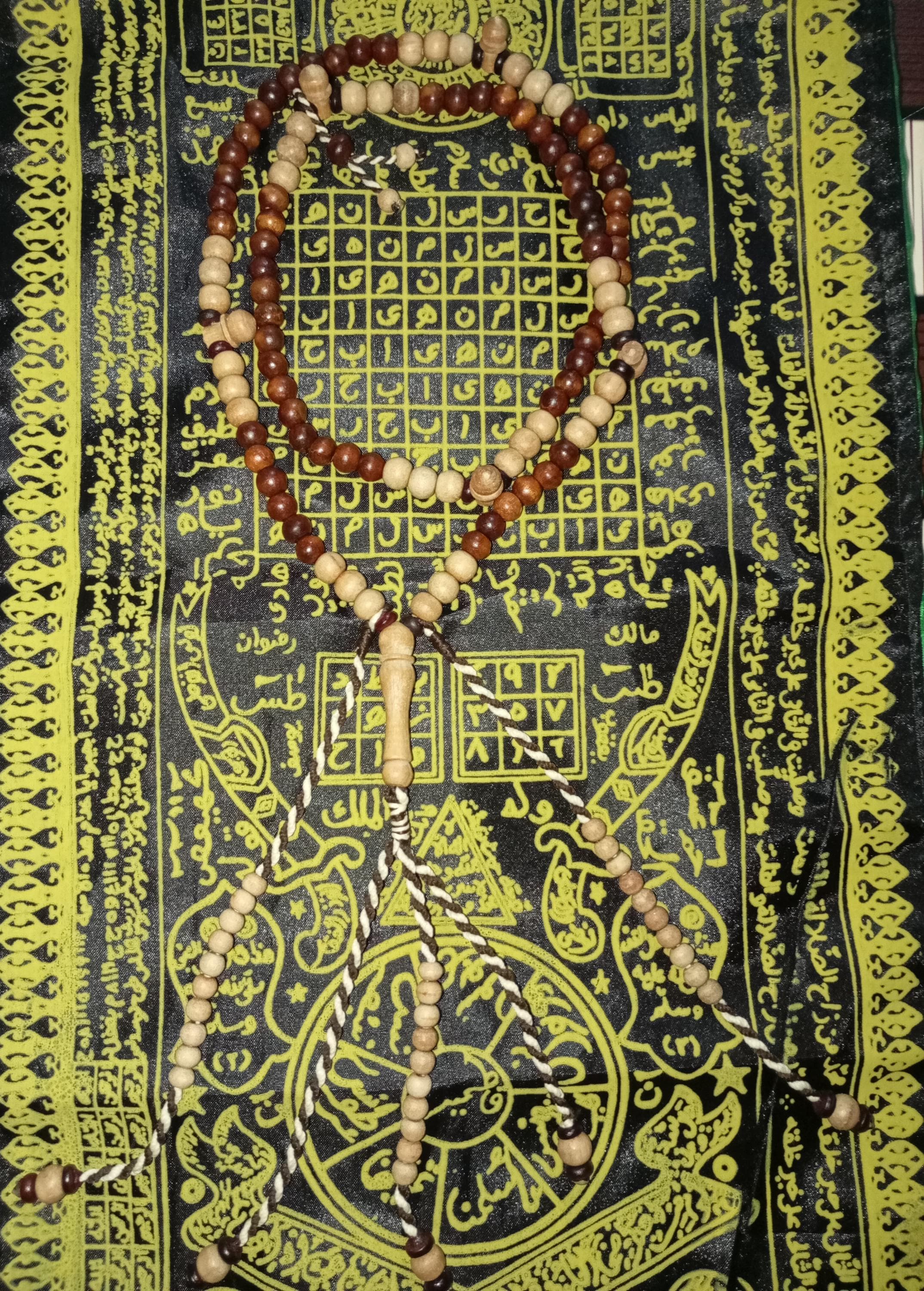Tijani Prayer Beads Sandalwood and Stigi Wood Tasbih Handmade Spiritual Mala - image 3