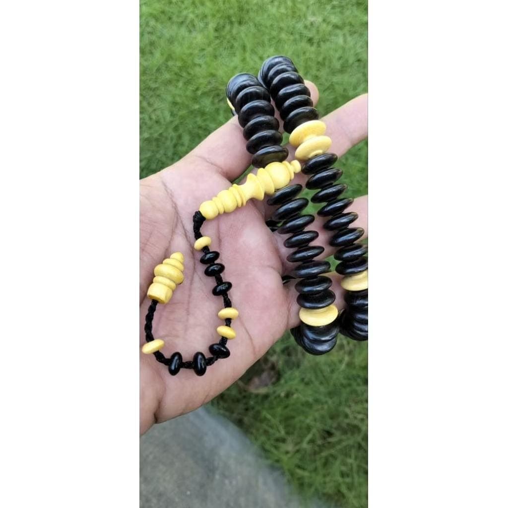 Sacred 108 Black Kelor & Kemuning Tasbih 16mm – Rare Indonesian Spiritual Prayer Beads - image 3