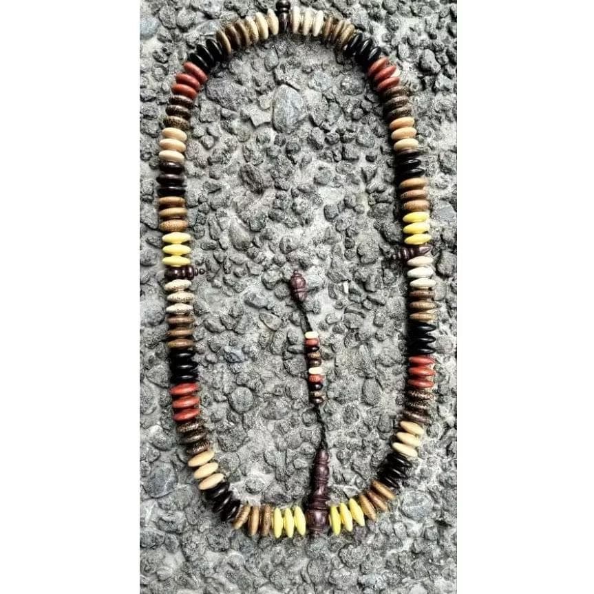 Buddhist Prayer Beads 108 Beads Rare 9 Sacred Woods 16×7 mm - image 3