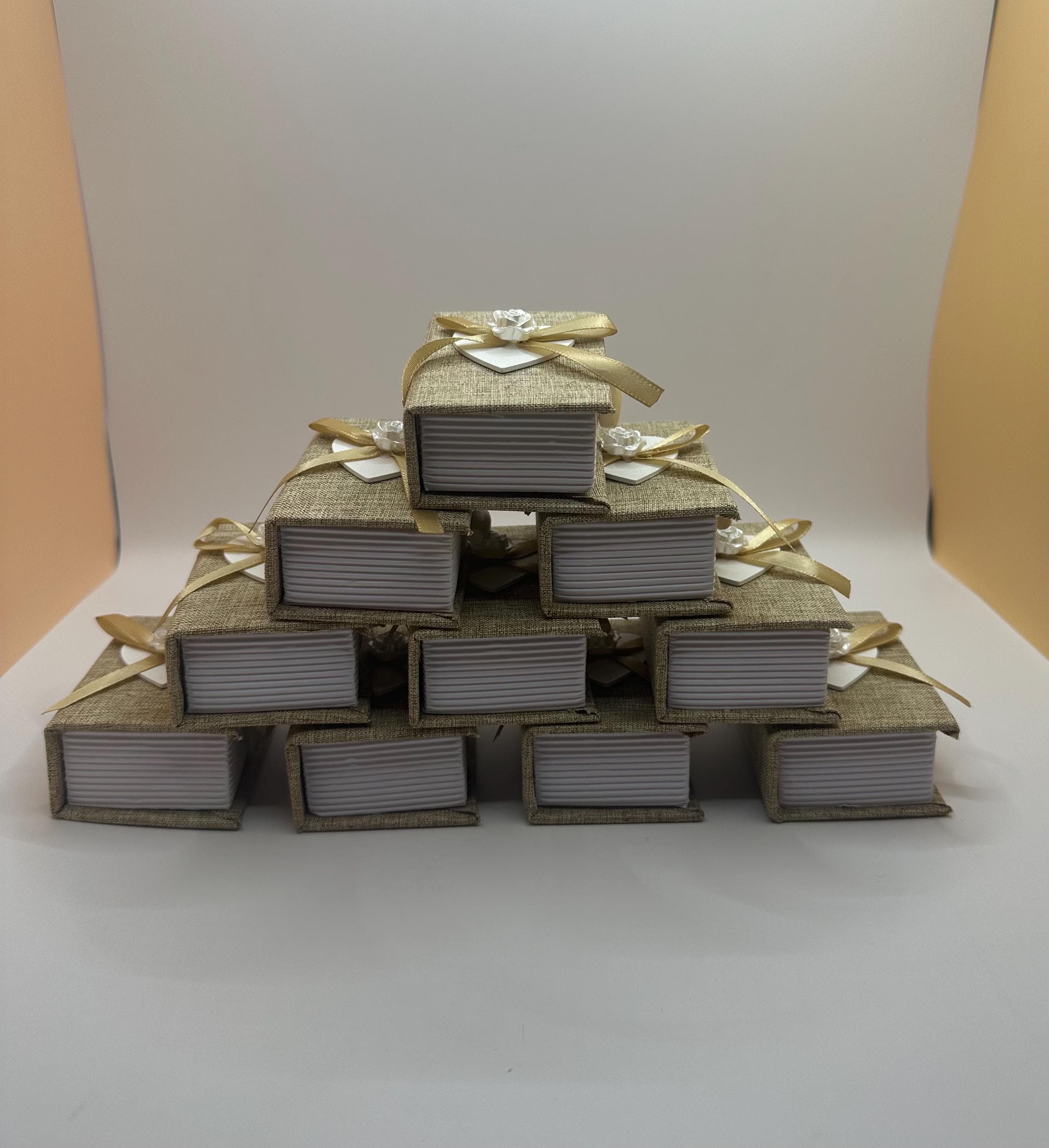 Henna Party Favor Boxes: Set of 12, Wedding Bridal Shower Gifts