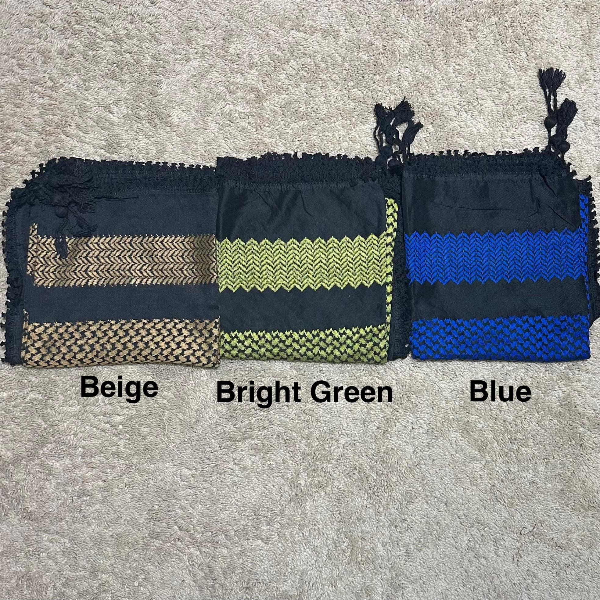 Traditional Keffiyeh Scarf: Jordanian Hattah Shemagh with Tassels - image 3