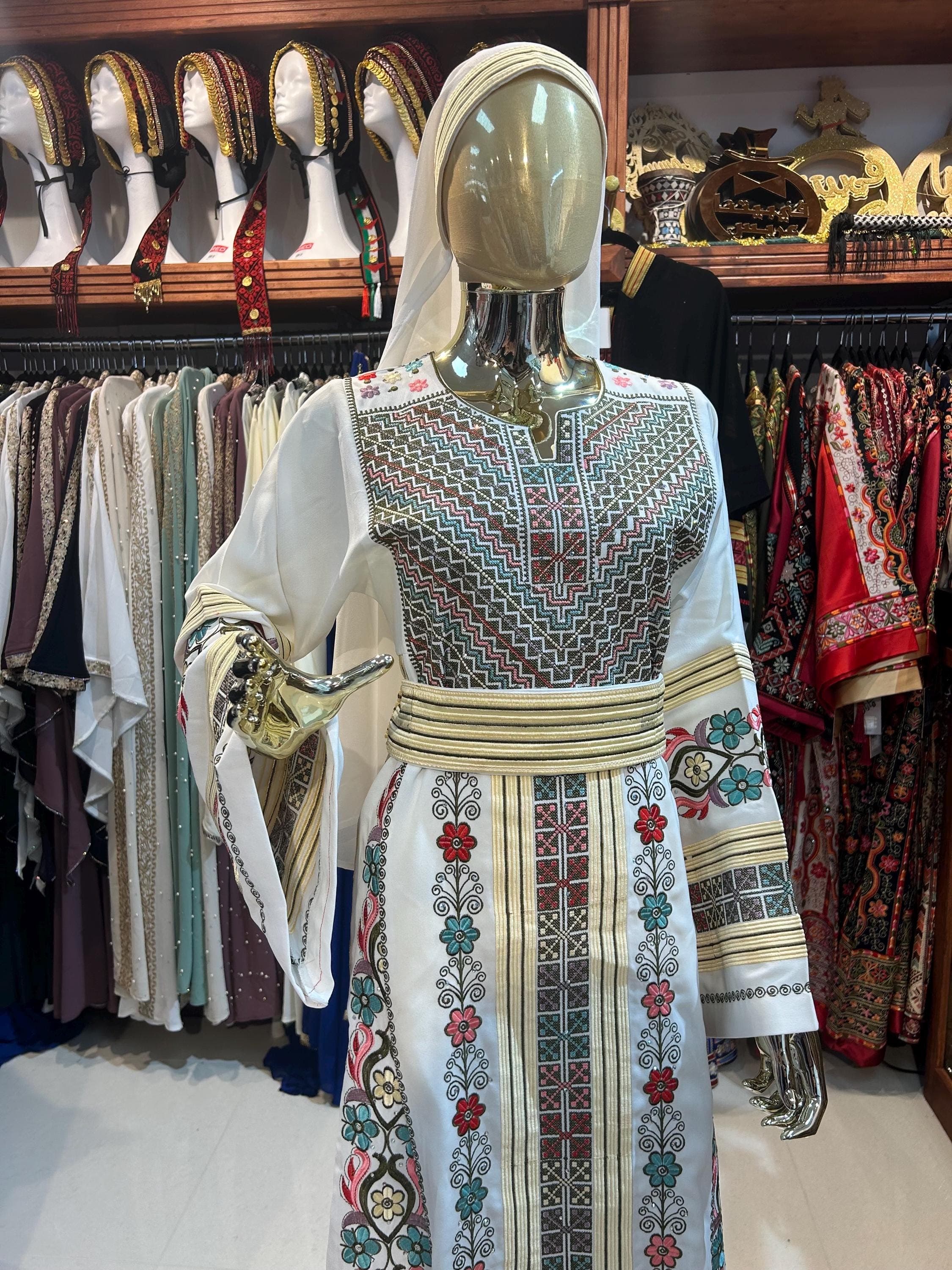 Embroidered Thobe | Traditional Dress with Intricate Handwork - image 3