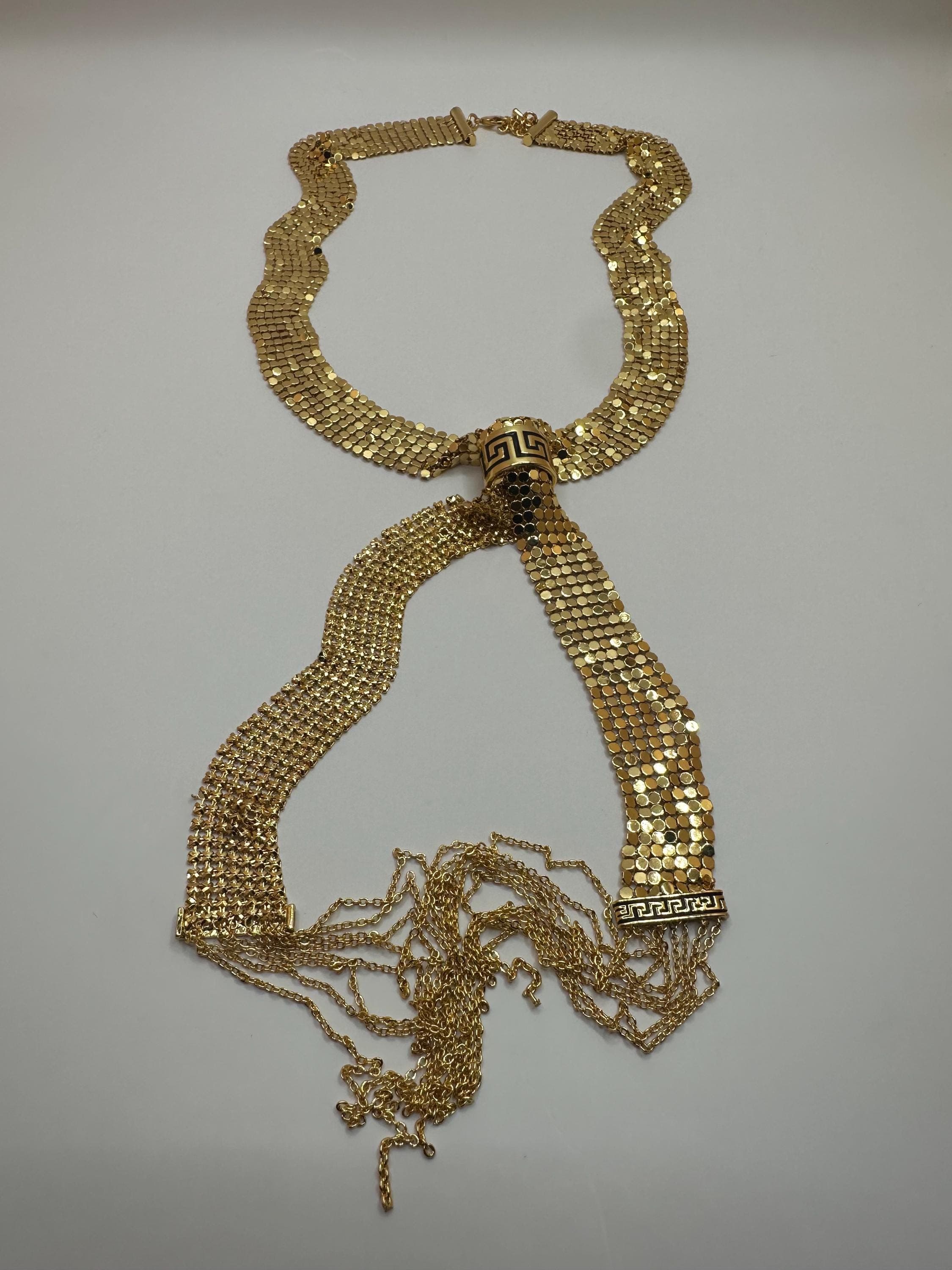 Faux 22k Gold Turkish Style Necklace Brooch: Wedding Jewelry - image 3