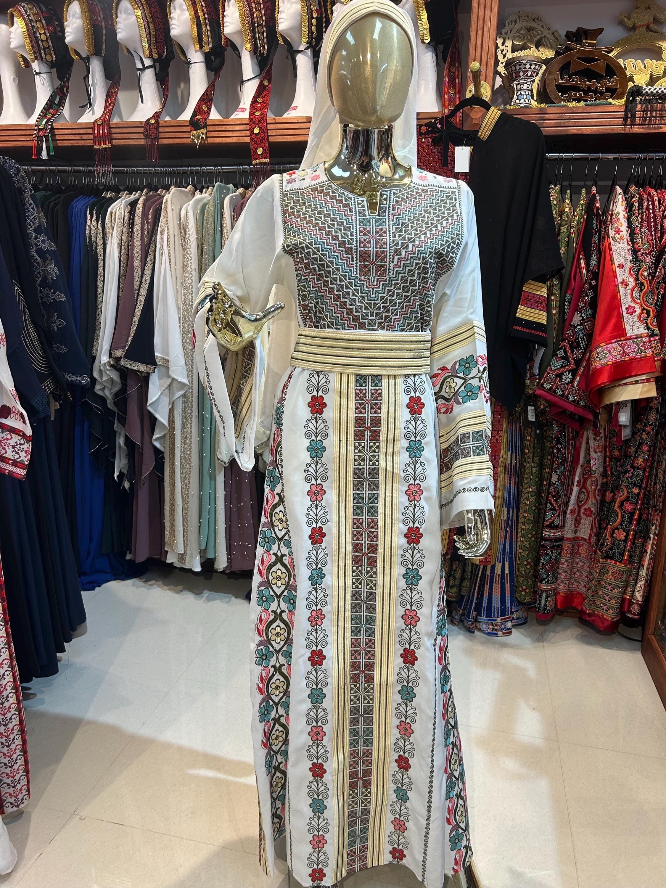 Embroidered Thobe | Traditional Dress with Intricate Handwork