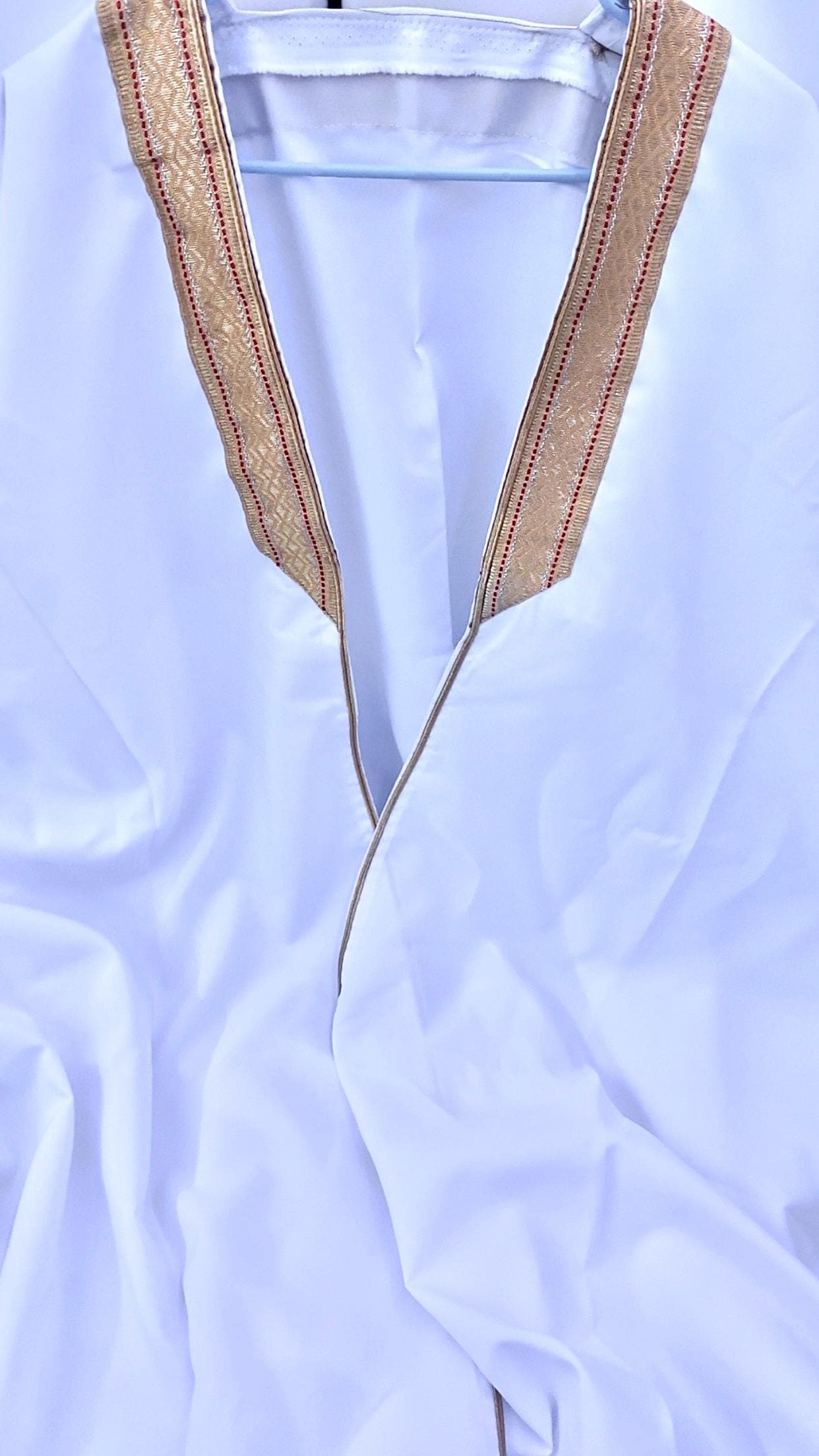 Men's Abaya (Bisht) - White Arab Cloak | 149cm/58inch