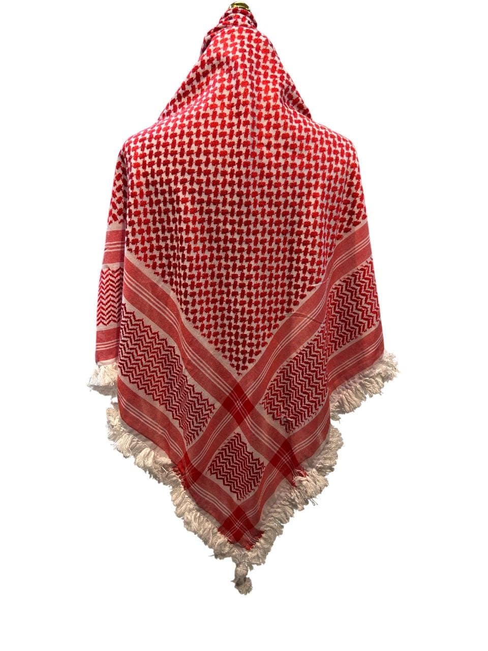 Jordanian Keffiyeh Scarf: Traditional Arab Shemagh with Tassels - image 4