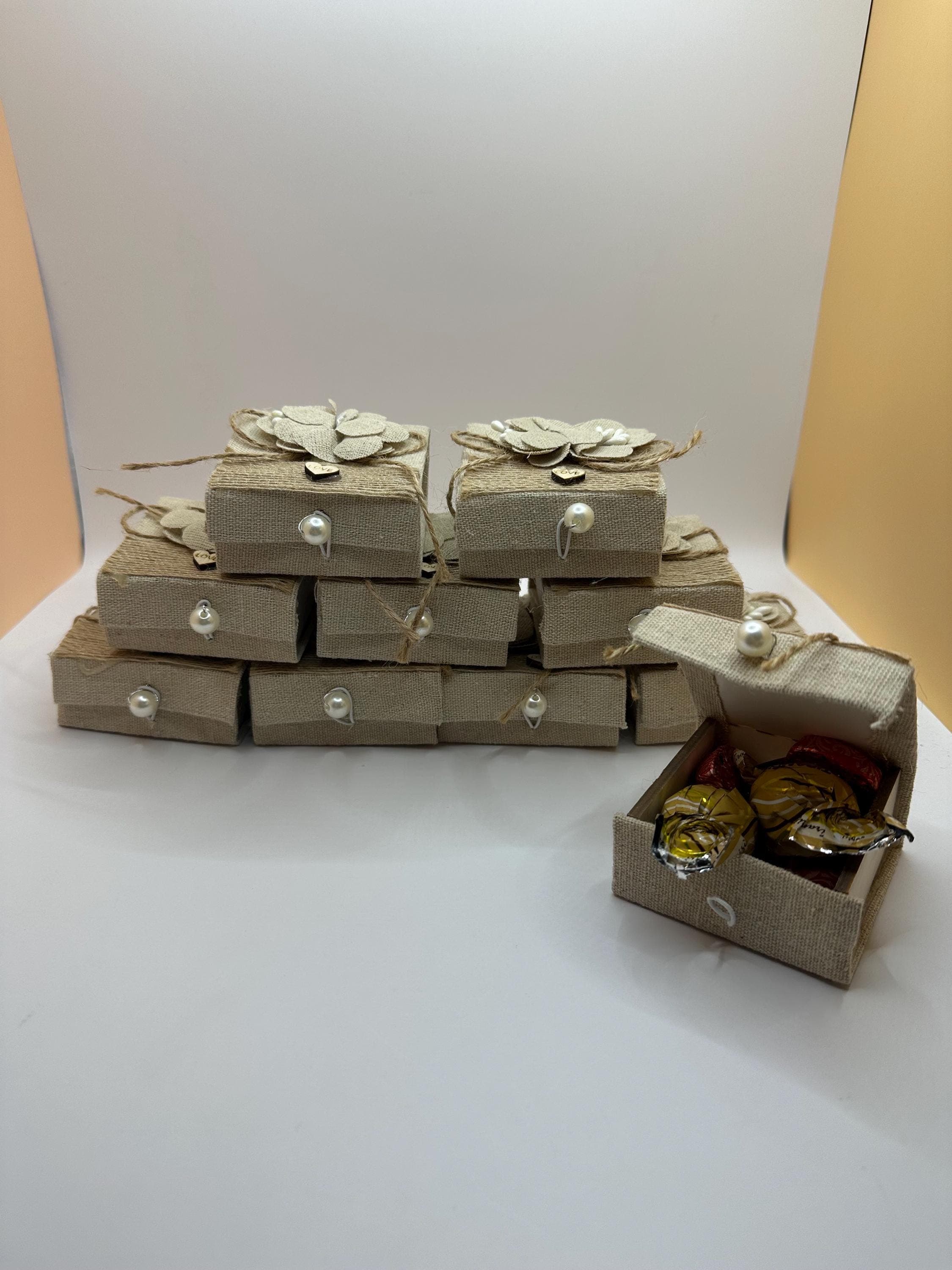 Henna Party Favor Boxes: Set of 12, Wedding Bridal Shower Gifts - image 5