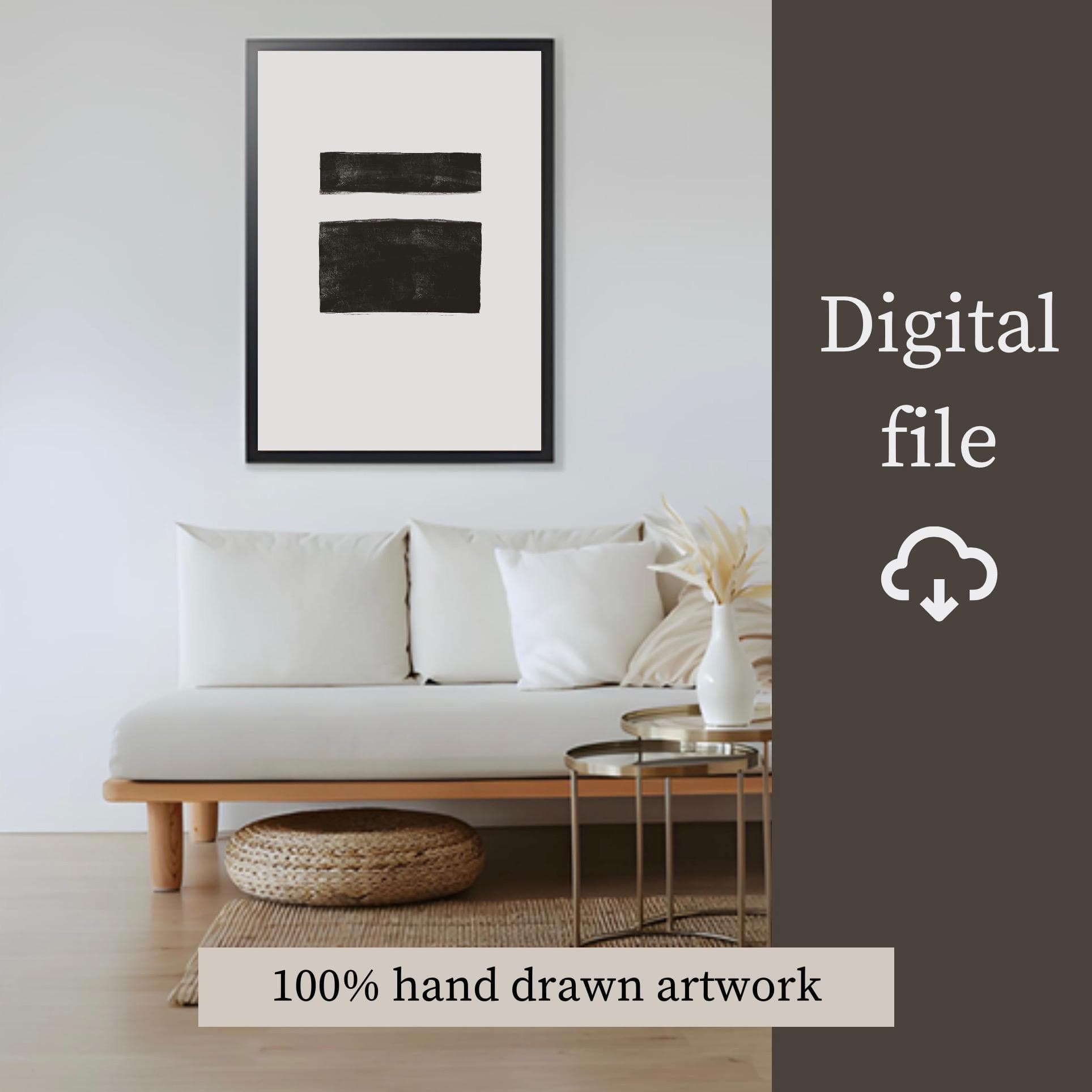 Minimalist Kaaba Print: Islamic Wall Art, Neutral Decor (Digital Download) - image 3