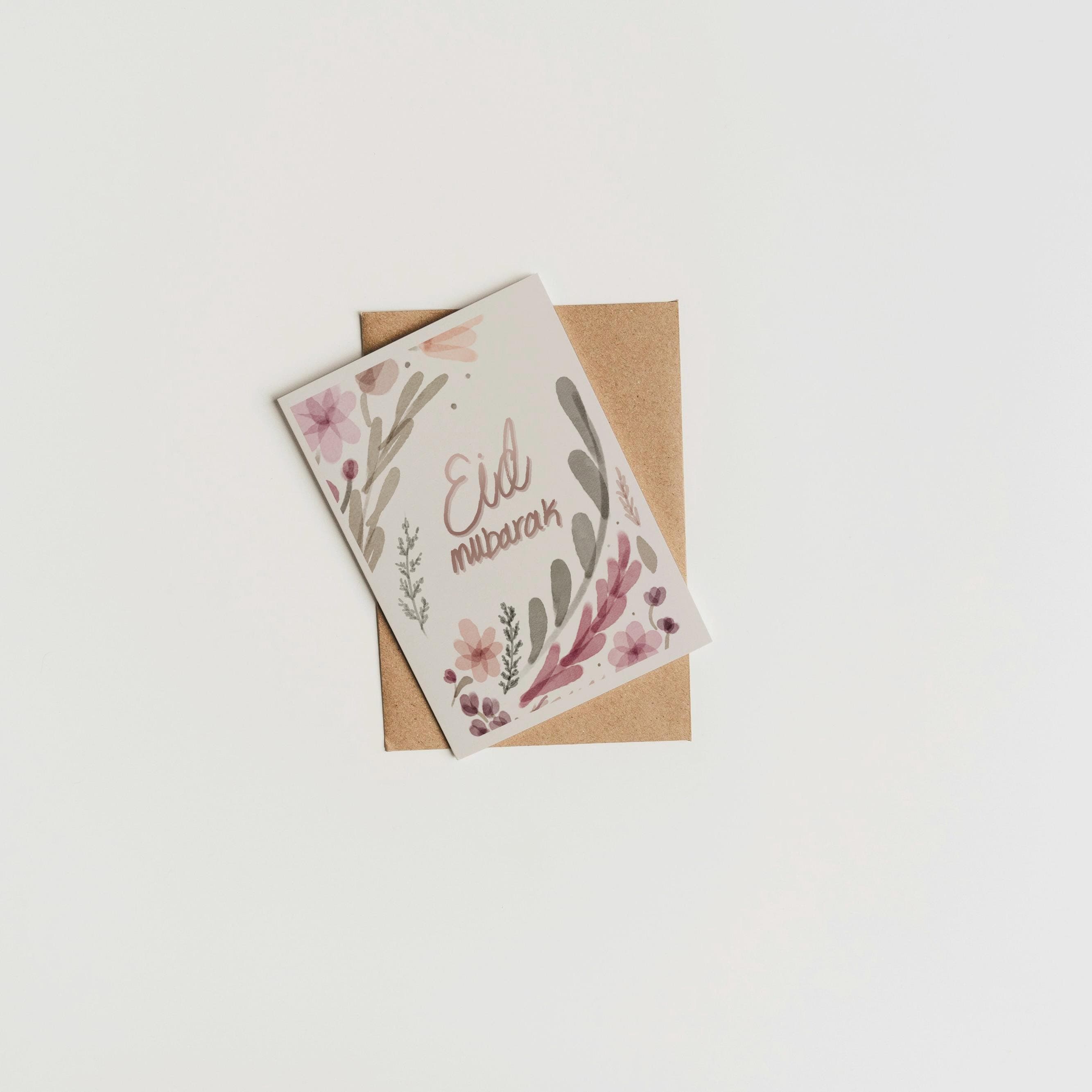 Floral Eid Mubarak card, Islamic Greeting card, Digital Download - image 5