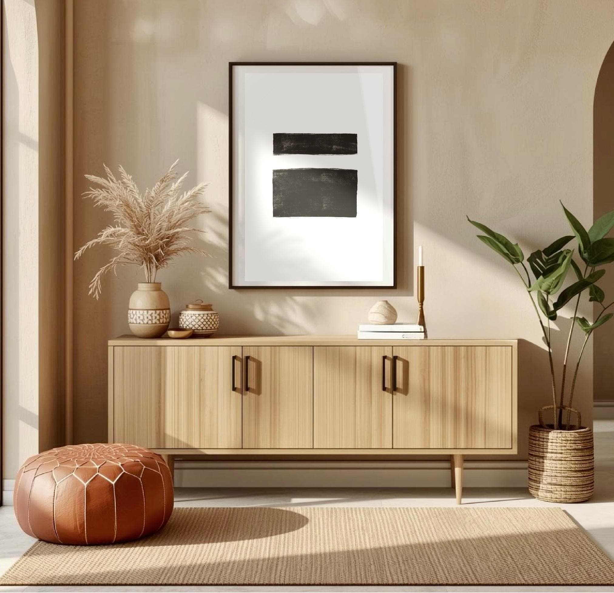 Minimalist Kaaba Print: Islamic Wall Art, Neutral Decor (Digital Download) - image 4