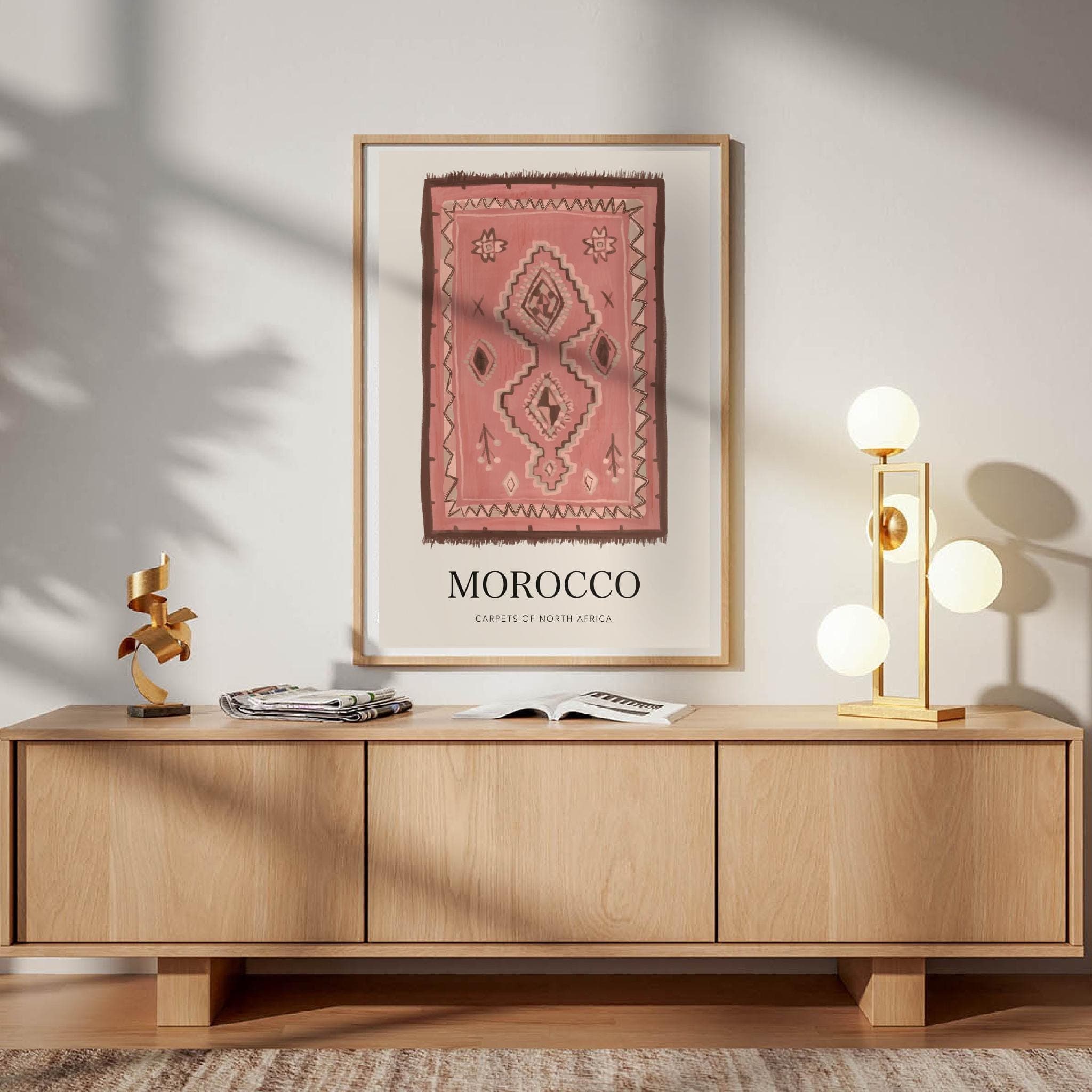 Moroccan Carpet Print - Coral (Digital Download) - image 5