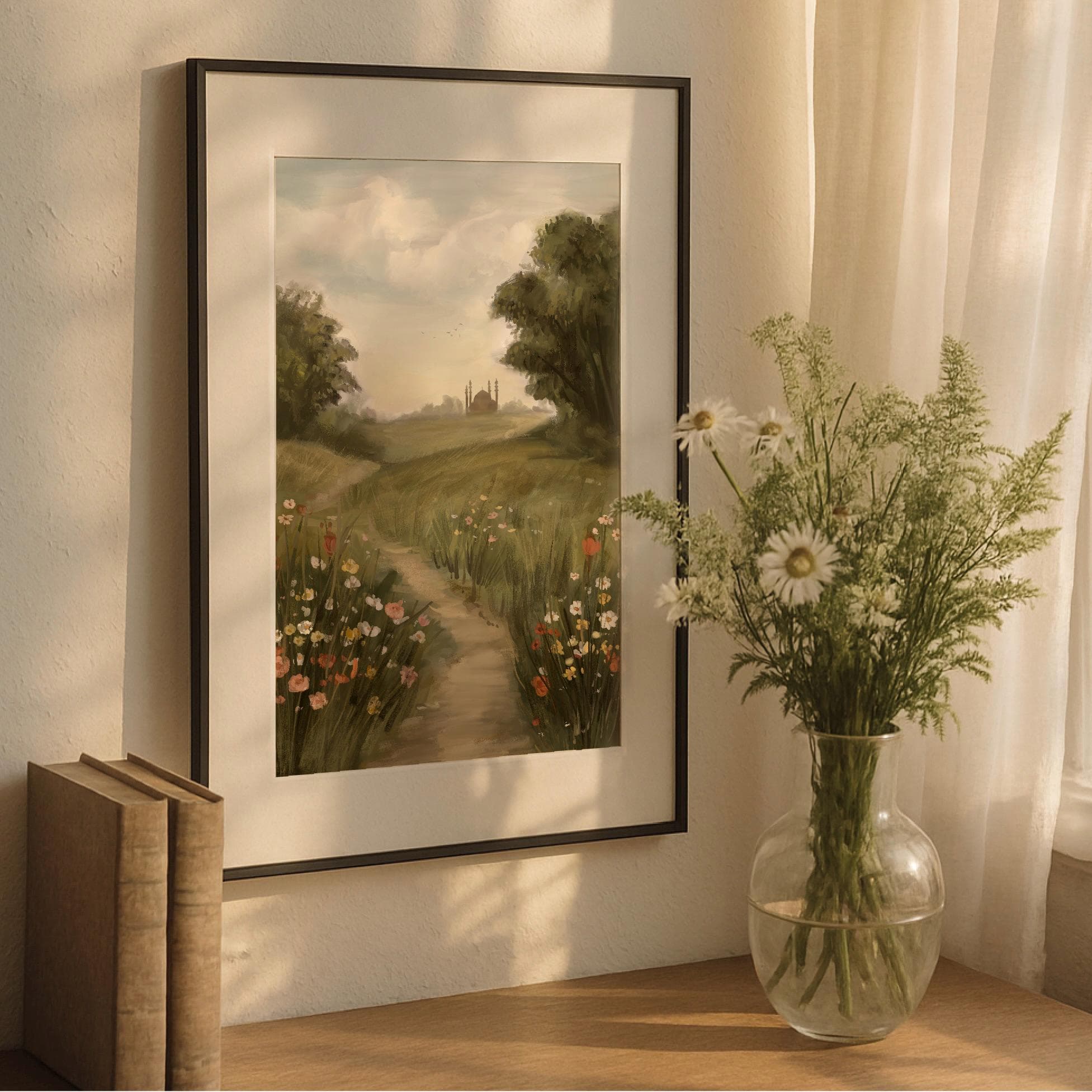 Vintage Islamic Wildflower Field Print, Muslim Home Decor (Digital Download) - image 2