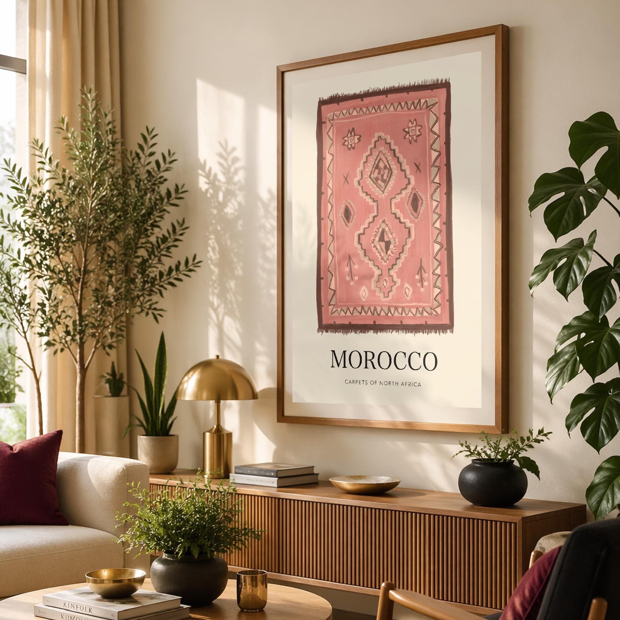 Moroccan Carpet Print - Coral (Digital Download) - image 4