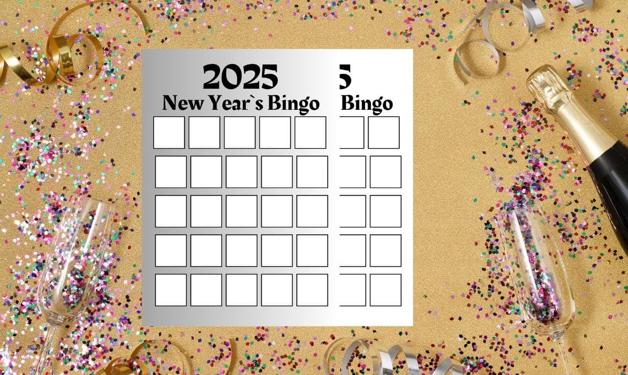 2025 New Year’s Bingo Card, Vision Board Printable, 2025 Bingo Card, 2025 Vision Board, New Years Bingo, 2025 New Years Manifestation Bingo
