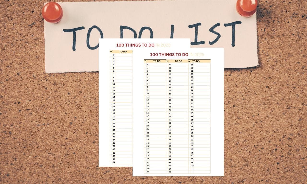 2025 Bucket List Tracker, 100 Things to Do Printable, New Year Bucket List, Goal Planner for 2025, Vision Board Printable, Adventure Planner, 2025 Goal Setting Worksheet, Family Bucket List Tracker, Yearly Goal Tracker