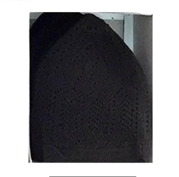 Knitted Acrylic Turkish Topi Hat: Islamic Prayer Cap - Set of 2 - image 4