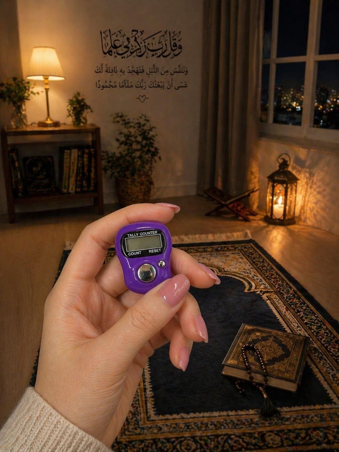 4X Digital Finger Ring Tally Counter Hand Held Row counter TASBEEH - image 3