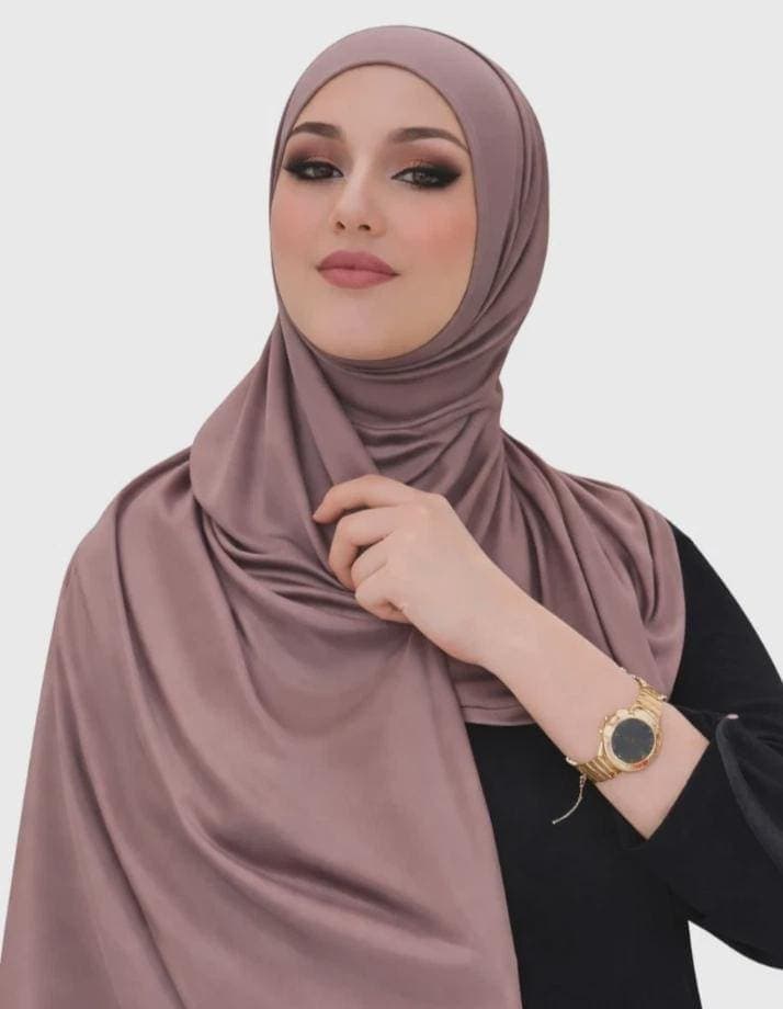Instant Jersey Wrap Hijab Double Stitching 180x67cm - image 4