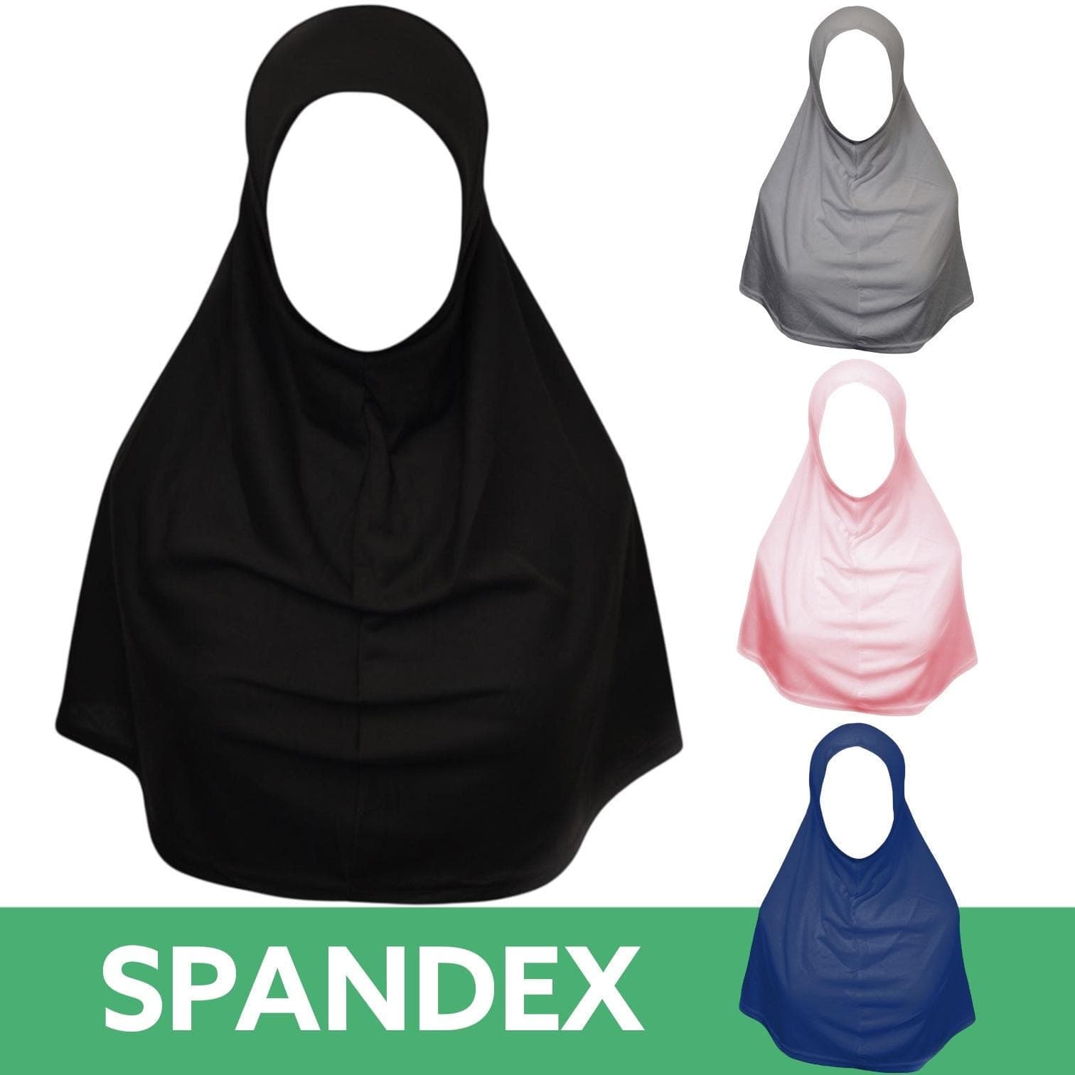 Pull on Instant Cotton (Spandex) Yusra (Amira)  Plain School Madrasah Hijab. - image 3