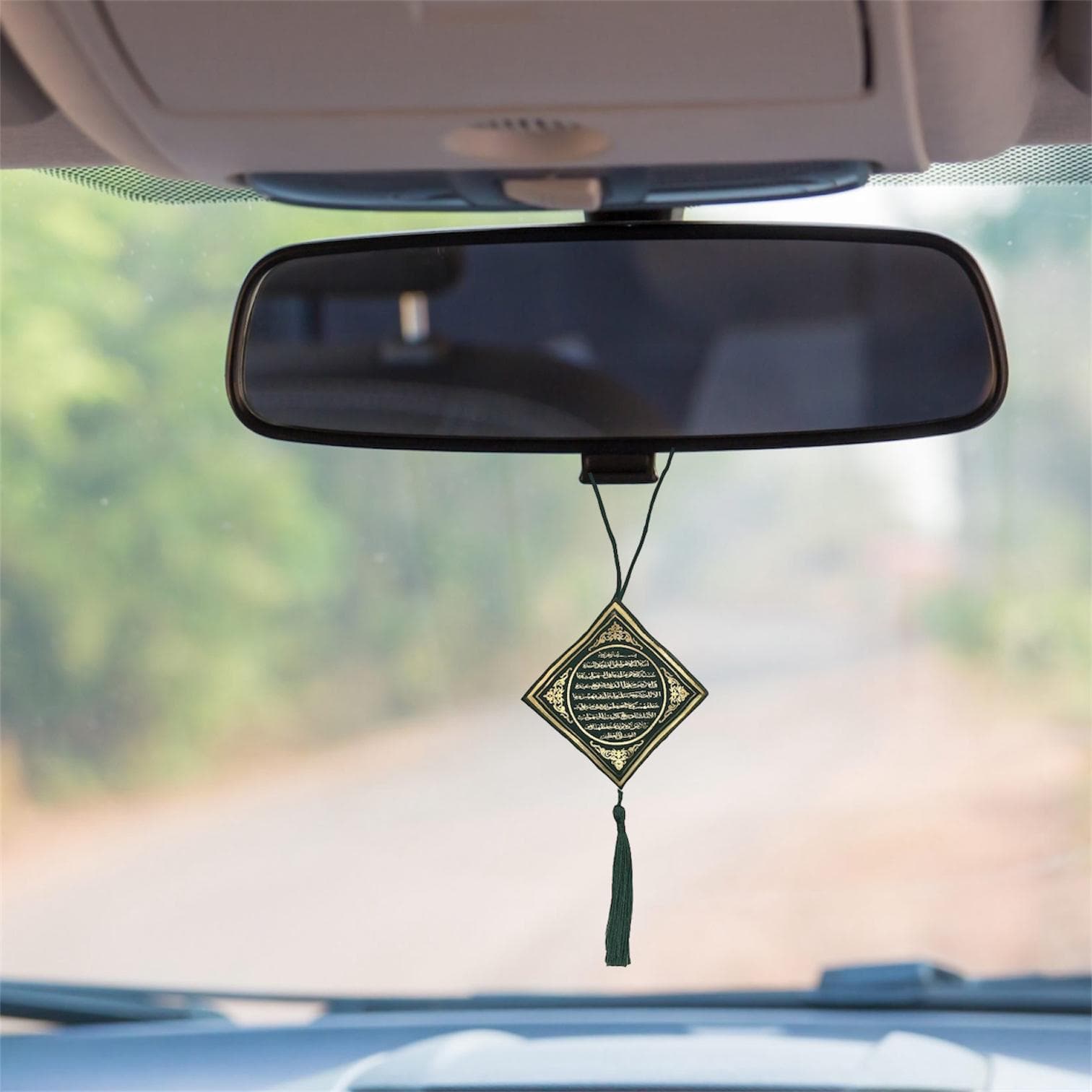 2 X Islamic Pillow Design Car hanger Ayat ul Kursi & Travel (Safar ki) Duaa - image 5