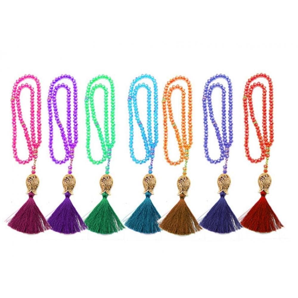 Set of 2 Metallic Plastic Tasbeeh Prayer Beads - Islamic Gift - image 3