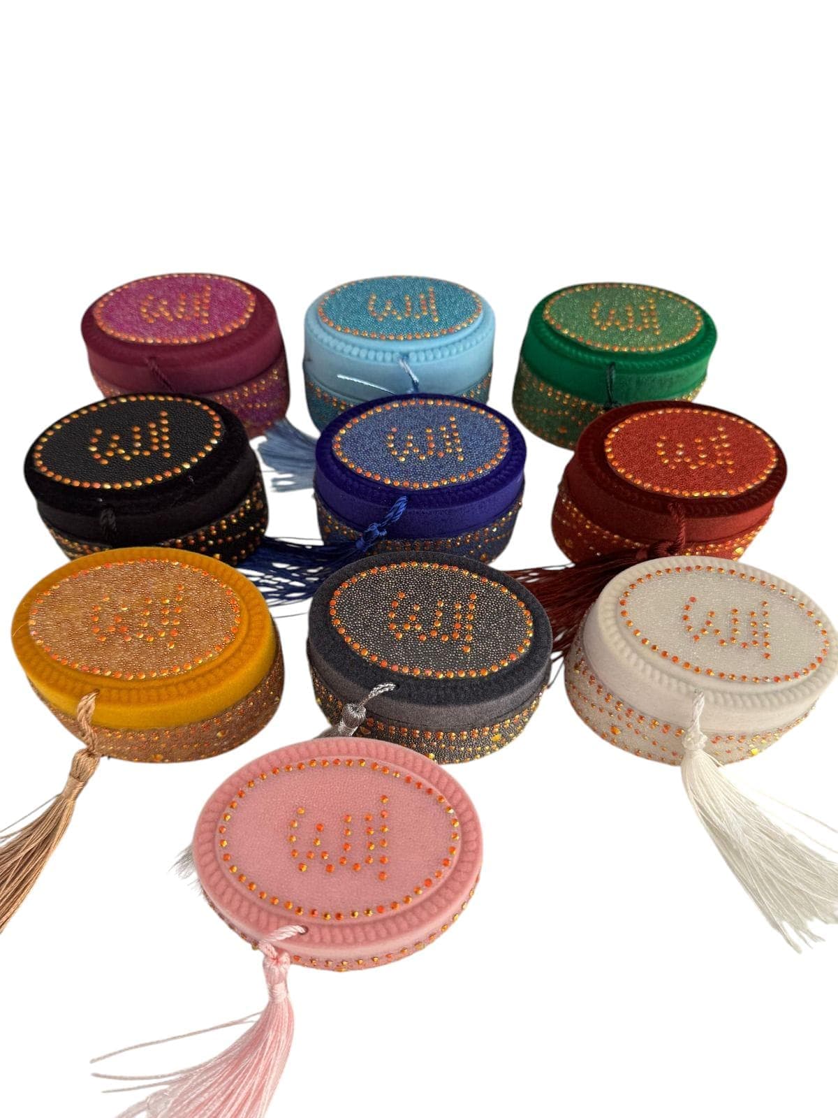 2x Fancy Tasbeeh & Finger masbaha in beaded velvet Gift Boxes, wedding engagement - image 5