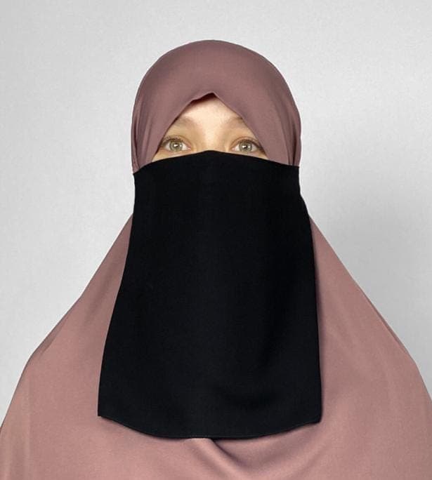 Fabrics Elastic Half Niqab Veil Burka soft and comfortable, different colors