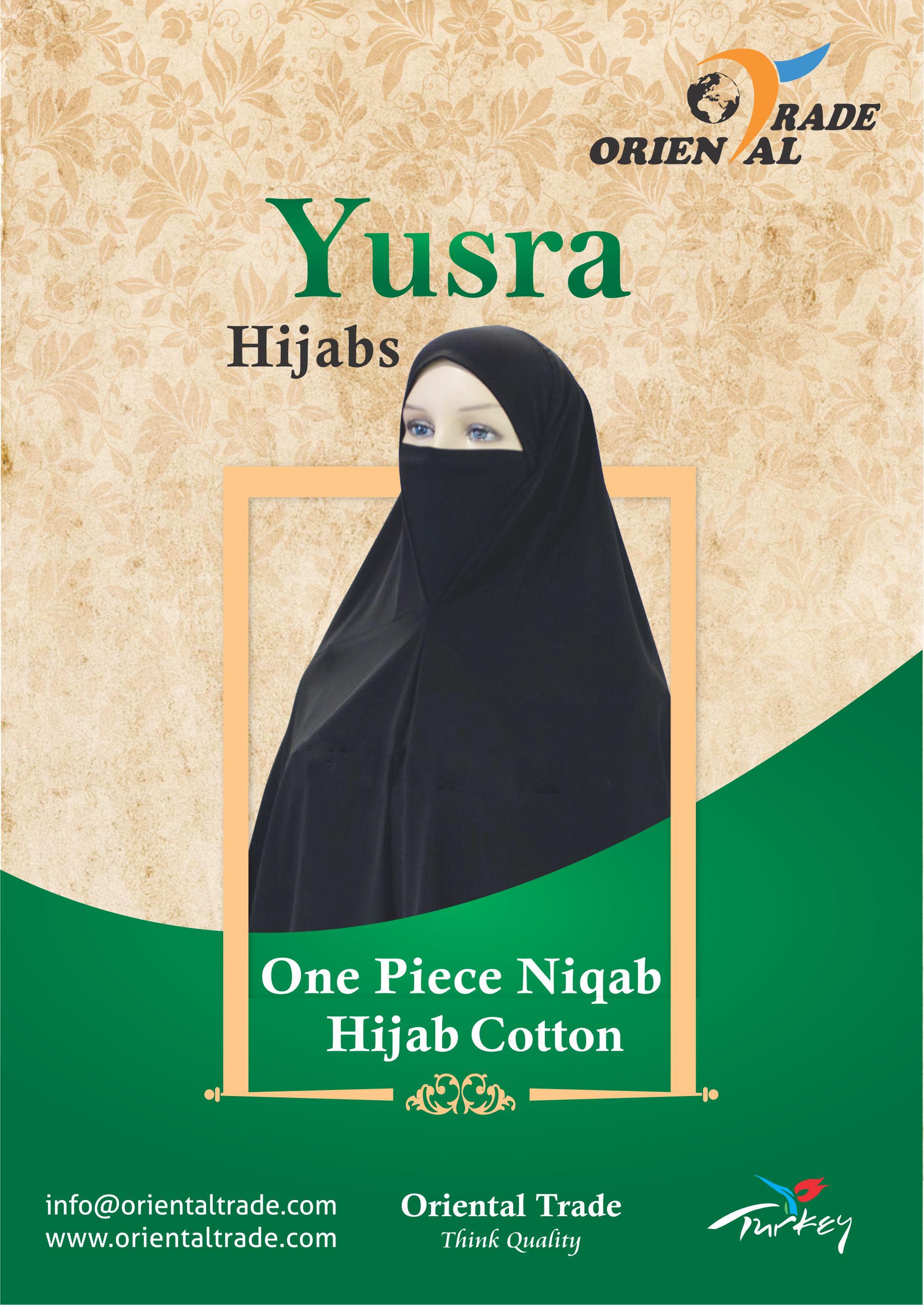 Pull on Instant Ladies cotton (spandex) hijab Niqab include Face Veil Quality breathable
