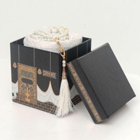 Ideal Gift Kaba Box with Prayer Mat rugs Janamaz and Tasbeeh - image 3