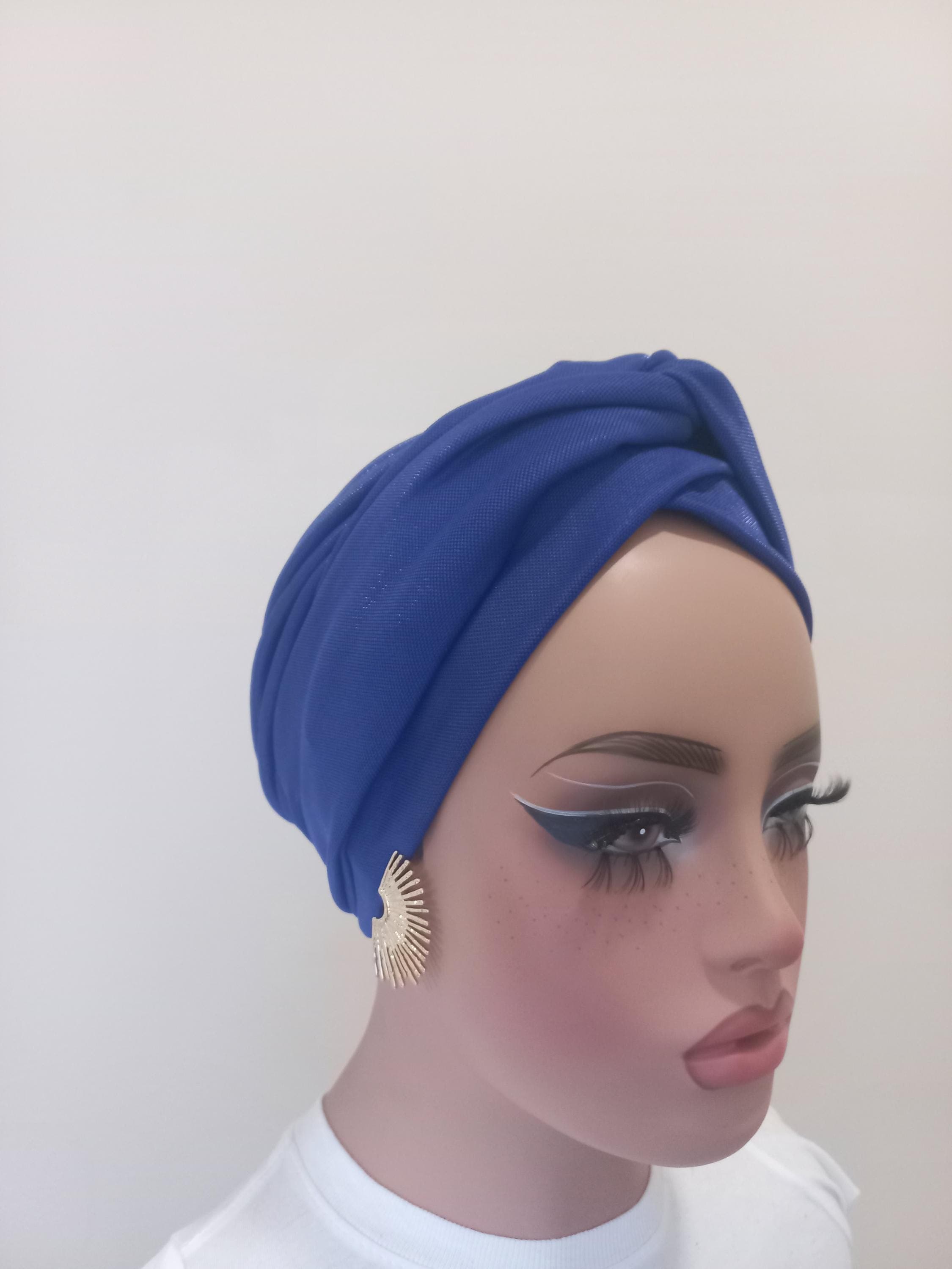 Stretchy Turban Head Wrap: Chemo Headwear, Modest Fashion, Comfortable Headband - image 3