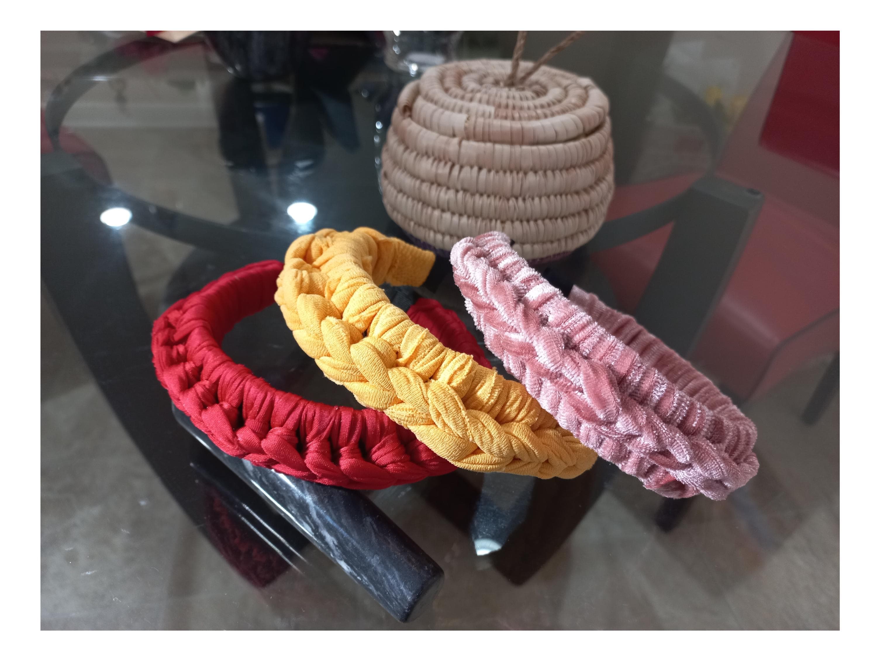 Boho Braided Headband, Chic Colorful Hair Accessory - image 3
