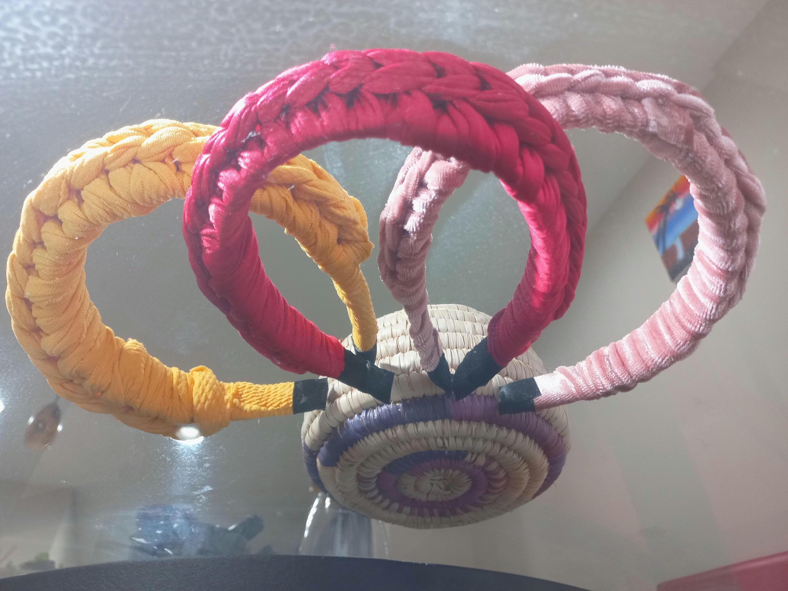 Boho Braided Headband, Chic Colorful Hair Accessory - image 4