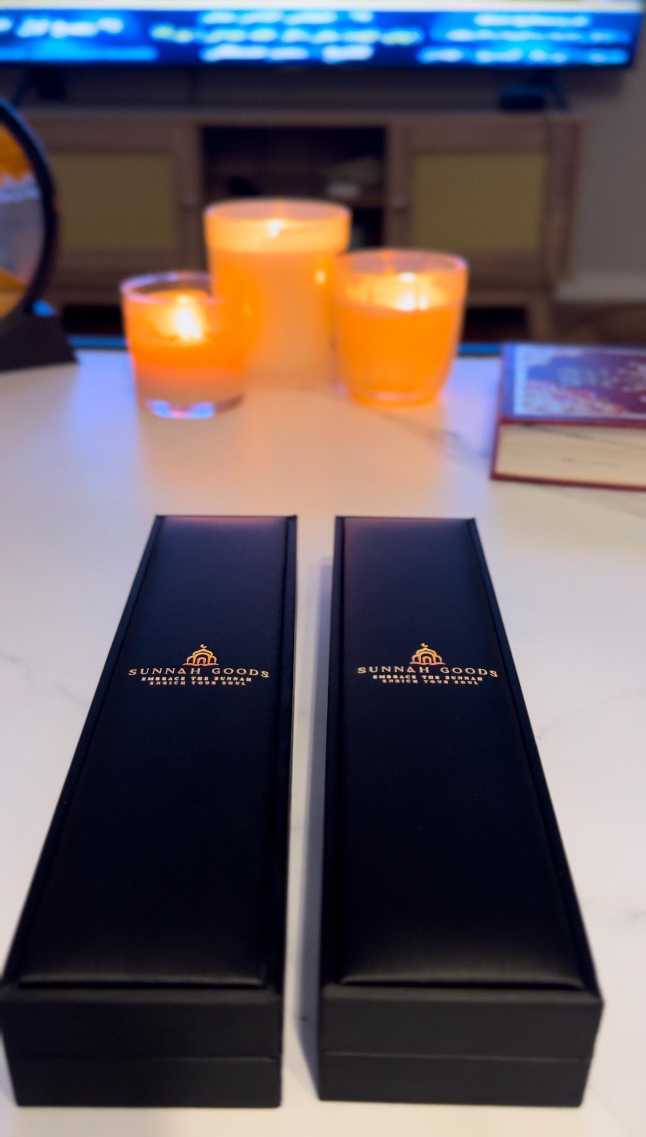 The Seeker’s Misbaha: Black Network Stone - 33 Beads, 10mm - Islamic Tasbih - Luxury Packaging For Gifting, Authentic Gemstone Tasbeeh Bead - image 3