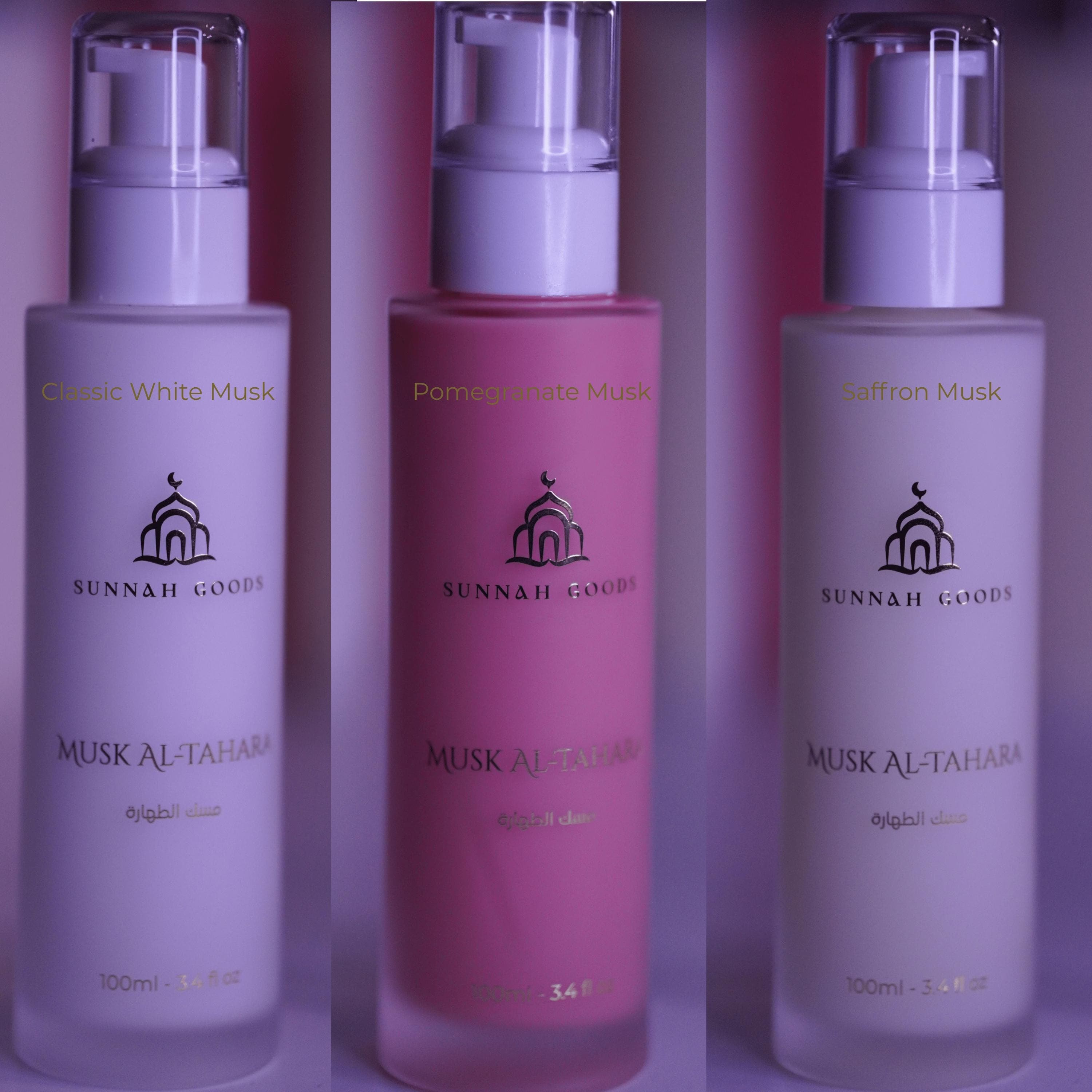 Musk Al Tahara by Sunnah Goods – Classic, Saffron & Pomegranate | 100ml - 1 Liter Sizes