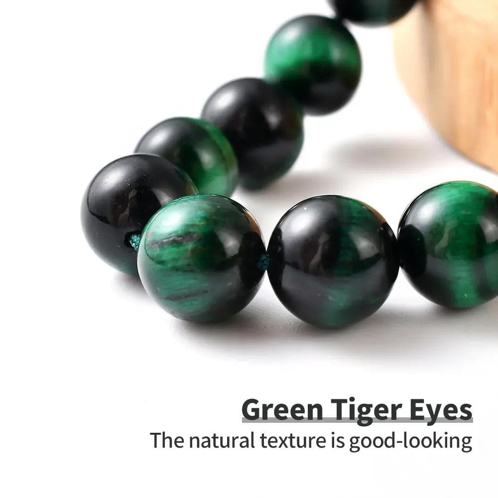 The Guardian’s Misbaha: Emerald Green Tiger Eye - 33 Beads, 10mm - Islamic Tasbih - Gift Luxury Packaging, Authentic Gemstone Tasbeeh Bead - image 5