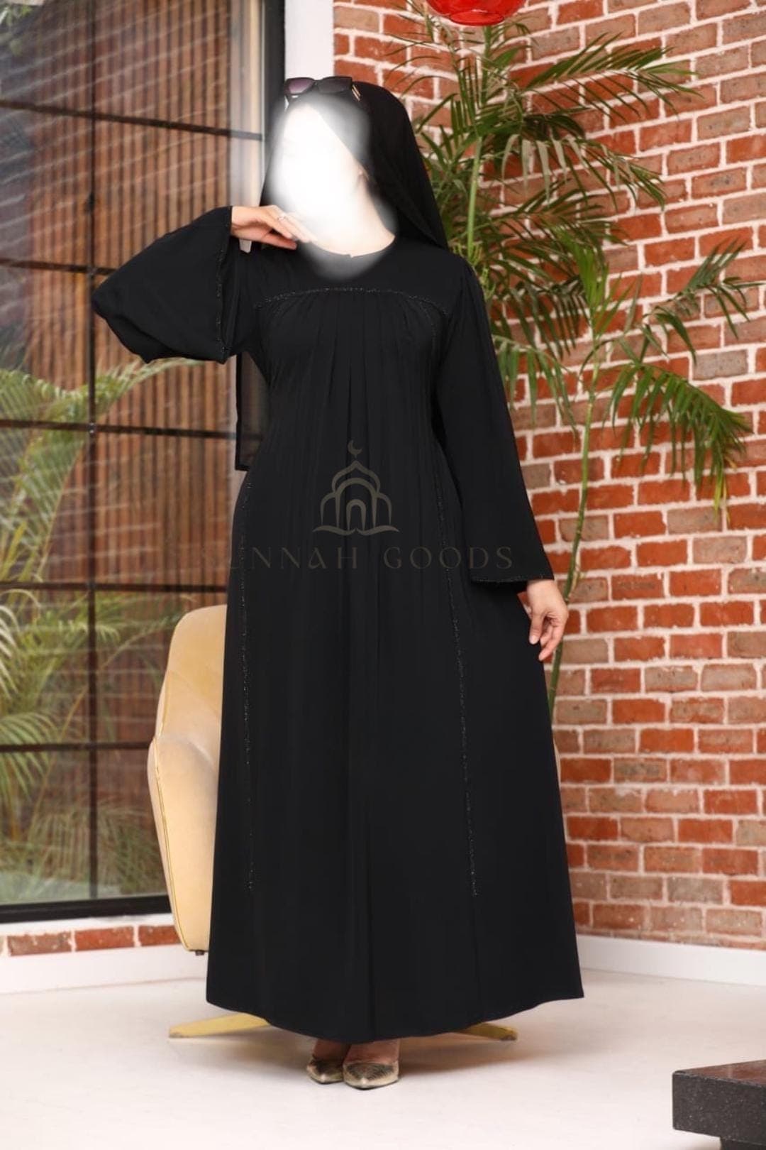 Luxury Black Abaya Collection – With Free Chiffon Hijab - image 5