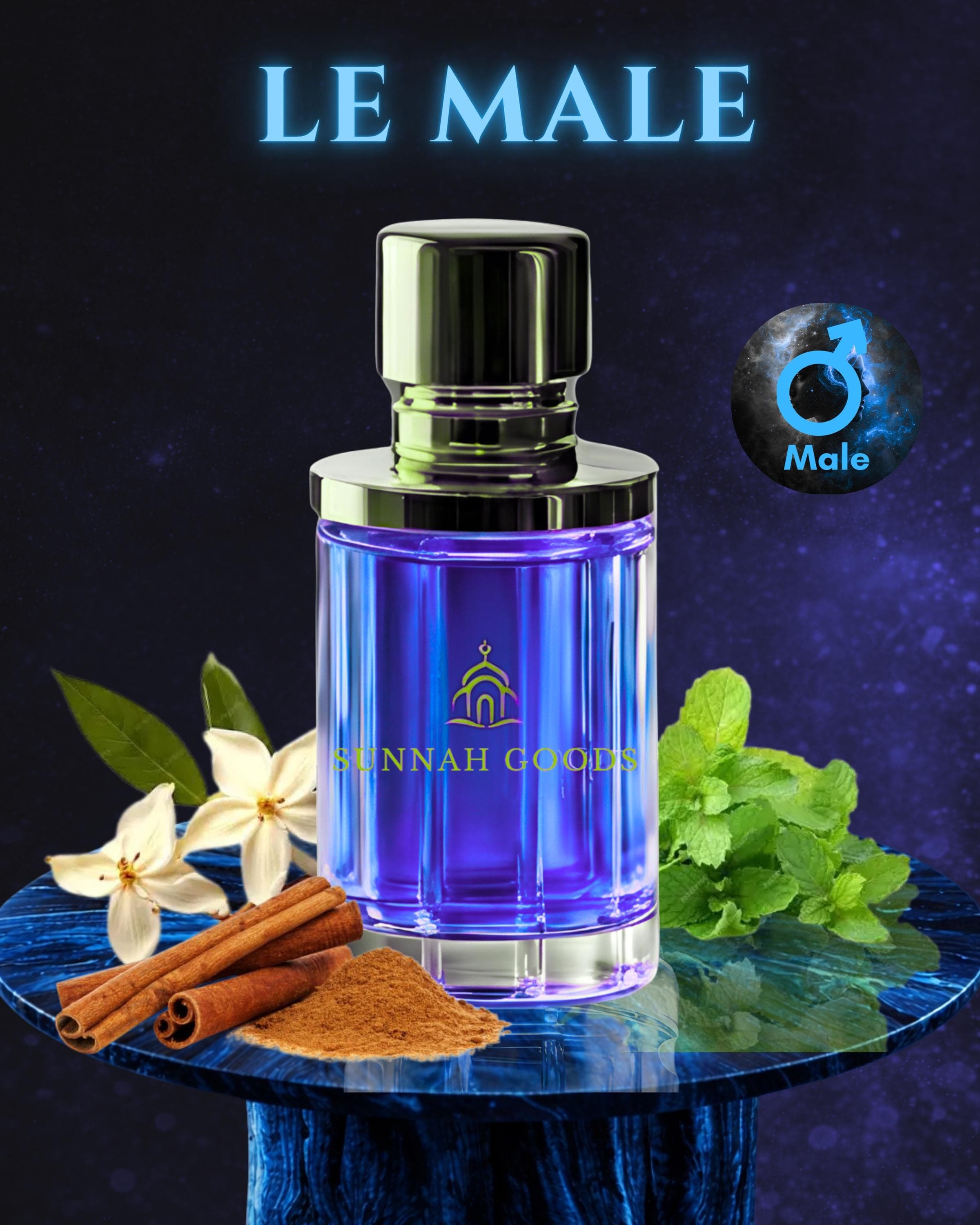 Le Male Impression by Sunnah Goods – Fresh and Sensual Men’s Fragrance, Oil-Based, Long-Lasting, Affordable Luxury