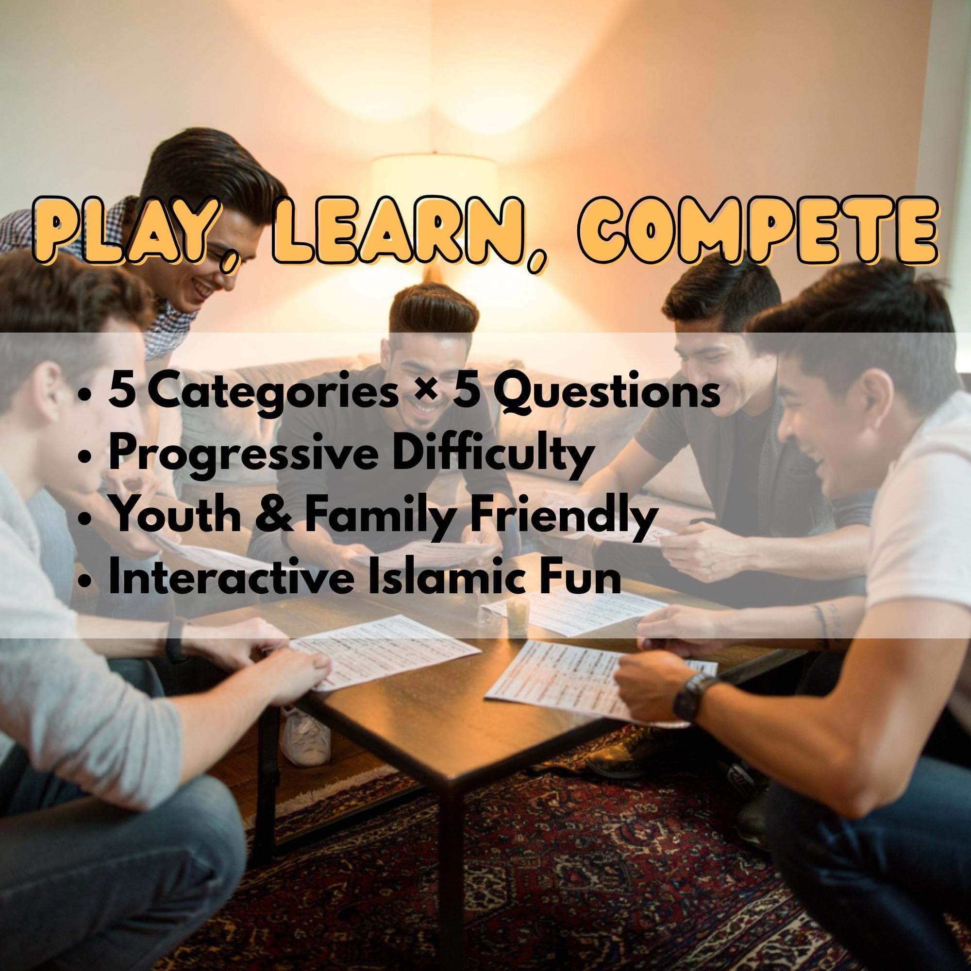 Ramadan Jeopardy Game | Islamic Trivia Game | Ramadan Activity | Islamic Printable for Kids & Adults | Digital Download - image 3