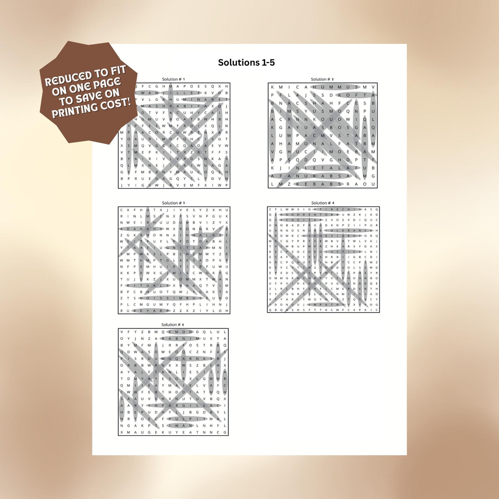 99 Names of Allah Word Search Bundle, Ramadan Activity, Islamic Printable, Islamic Game, Digital Download. - image 4