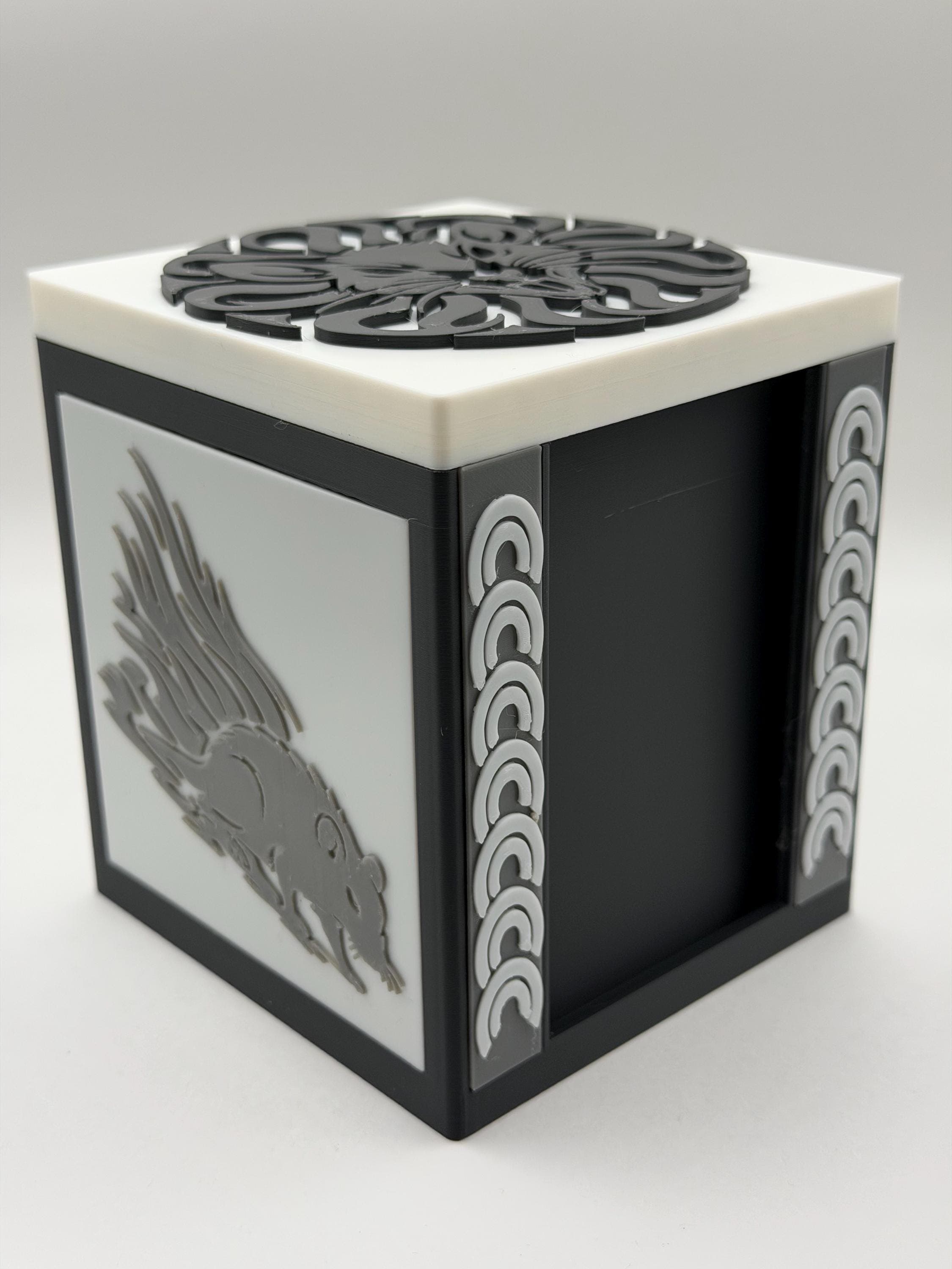 MTG EDH Deck Box | Rat Theme Deck Box Commander Showcase Display Slot with Toploader | Magnetic Top Fantasy Gaming Cards Organizer - image 4