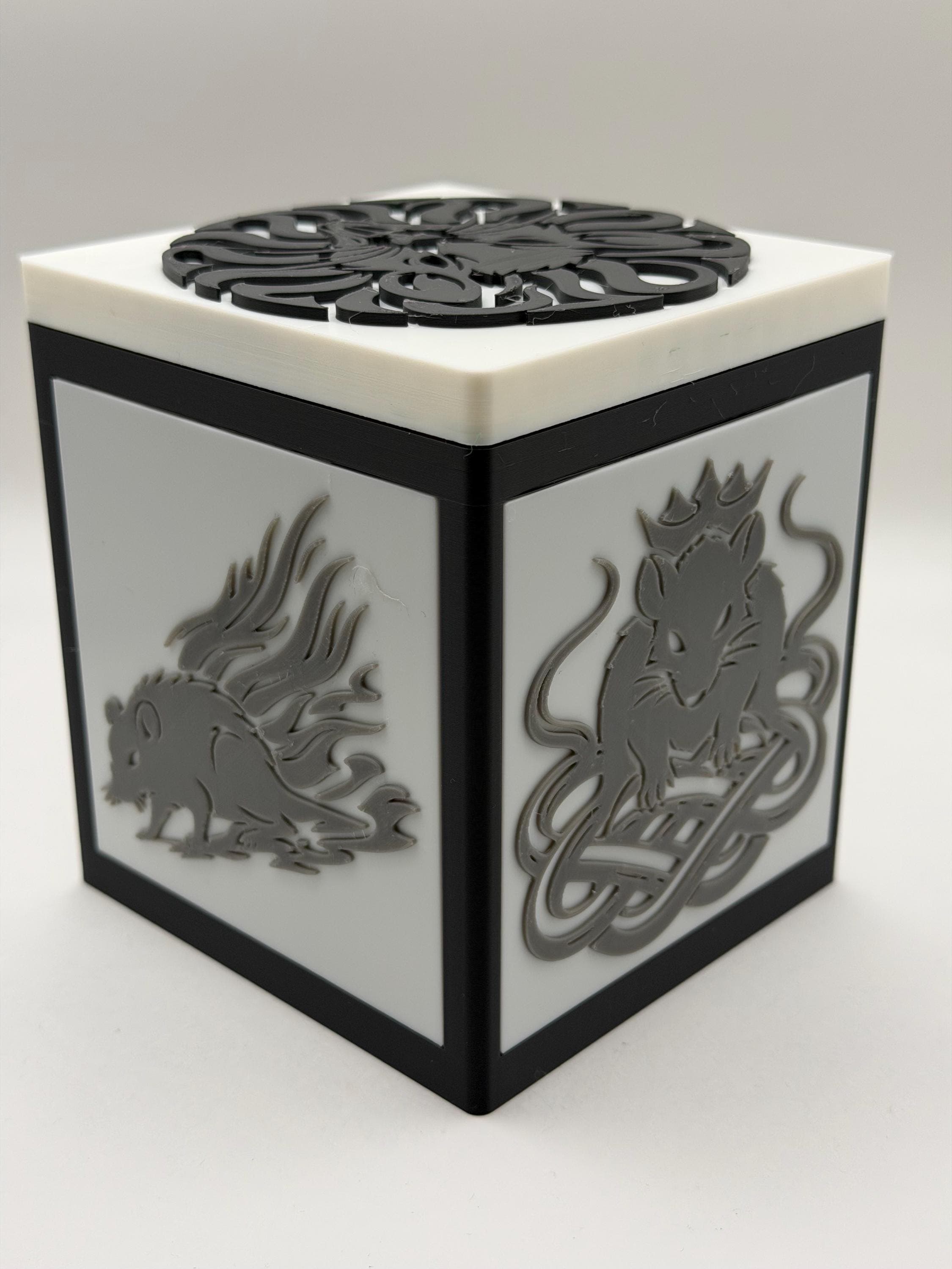 MTG EDH Deck Box | Rat Theme Deck Box Commander Showcase Display Slot with Toploader | Magnetic Top Fantasy Gaming Cards Organizer - image 5