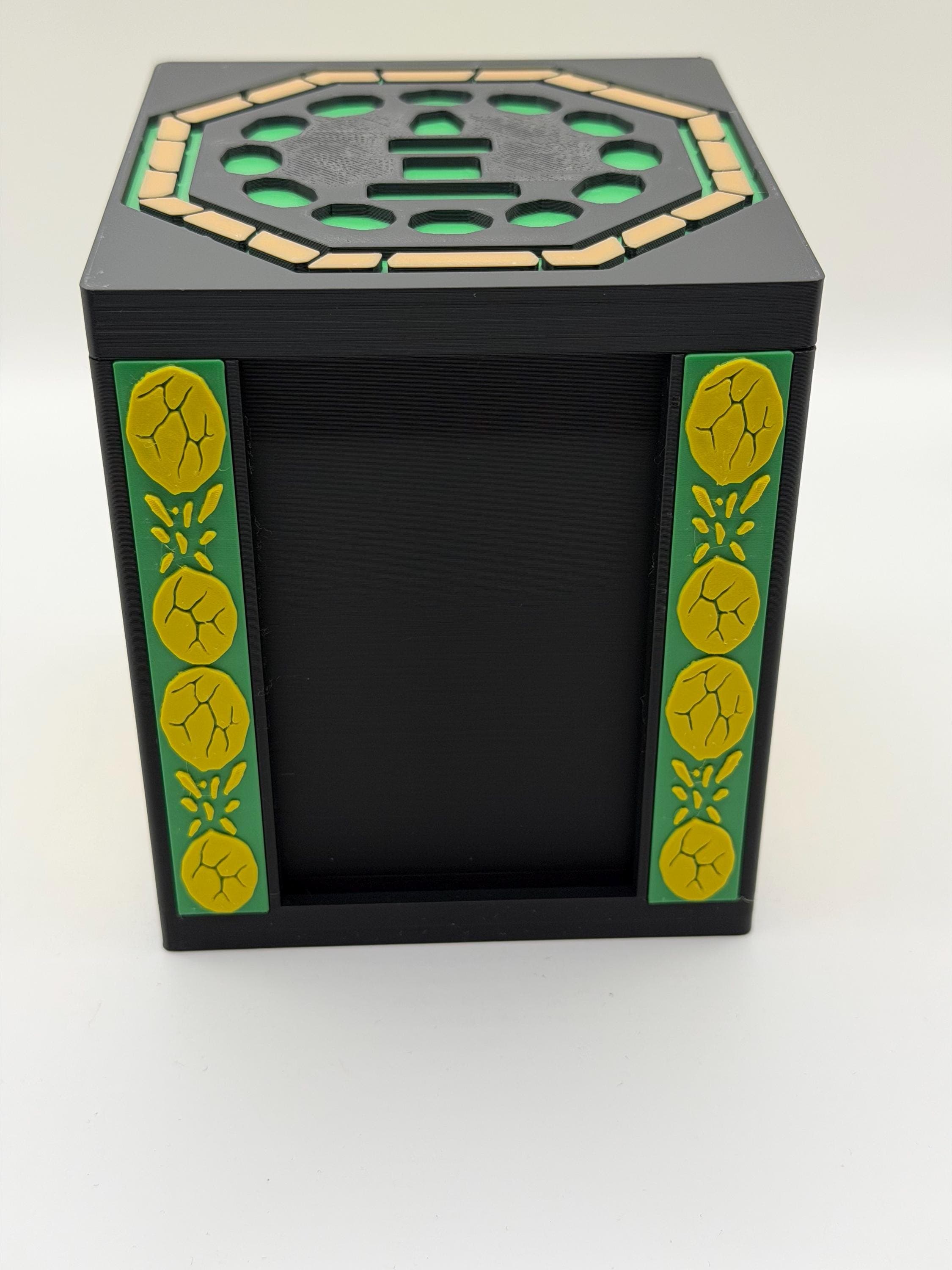 MTG EDH Earth Elemental Theme Deck Box | TCG Commander Showcase Display Slot with Toploader | Magnetic Top Fantasy Gaming Cards Organizer - image 3