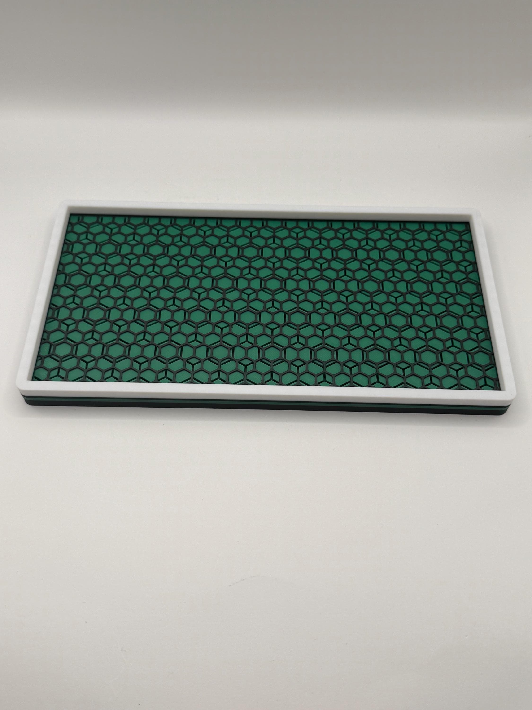 Hexagon EDC Valet Tray - Geometric Desk Organizer - 3D Printed Catchall - Modern Minimalist Nightstand Decor - Unique Office Decor - image 3