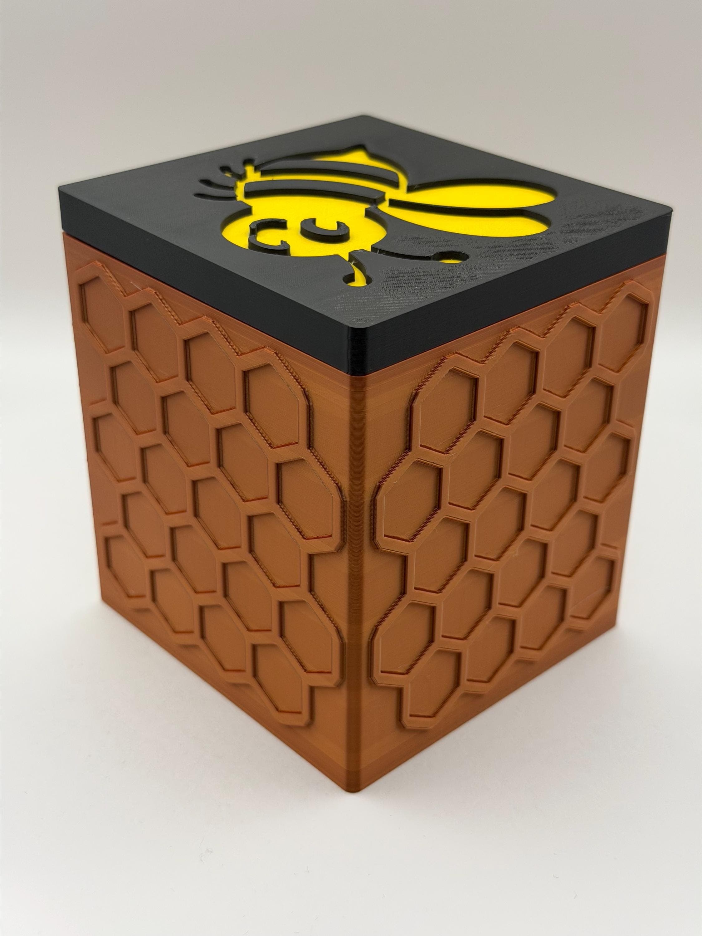 MTG EDH Deck Box | Bee Theme Deck Box Commander Showcase Display Slot with Toploader | Magnetic Top Fantasy Gaming Cards Organizer - image 5
