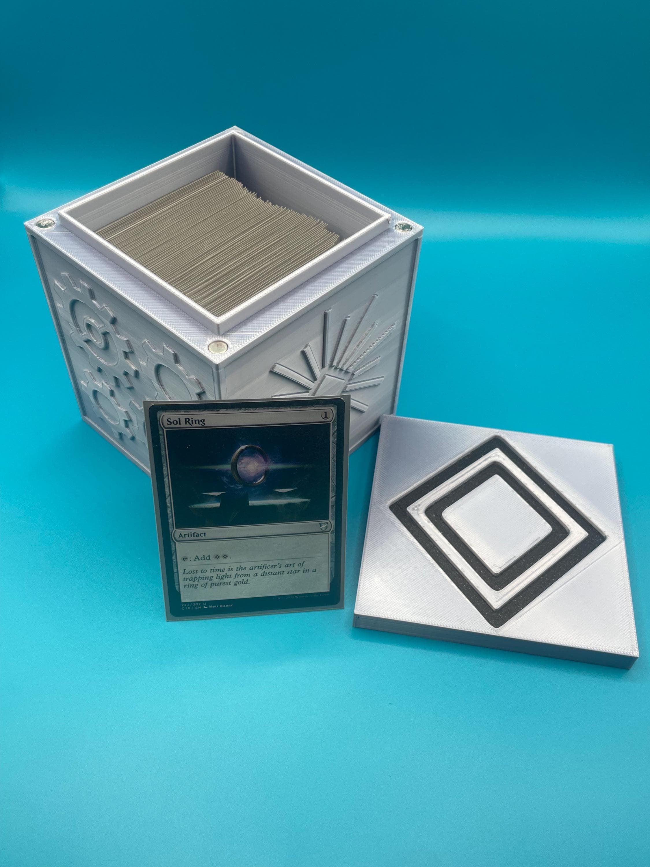 3D Printed MTG EDH Eldrazi Mana Deck Box, Artifacts Magnetic Box, Gaming Gift, Fantasy Tabletop Storage - image 4
